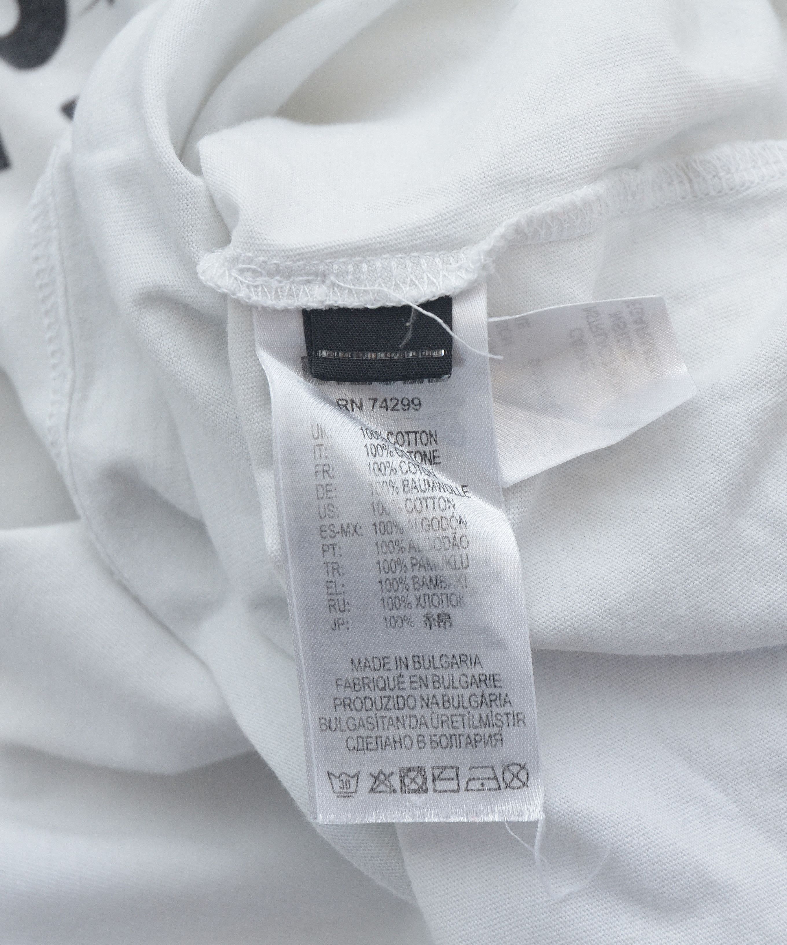 Diesel Diesel T-shirts Logo 90s Y2K Denim Division Big Logo White Size XL / US 12-14 / IT 48-50 - 7 Thumbnail