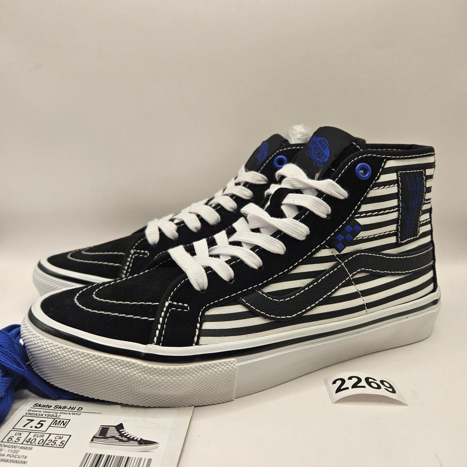 Vans VANS x BREANA GEERING MEN'S 7.5 SKATE SK8-Hi DECON BLACK Size US 7.5 / EU 40-41 - 1 Thumbnail