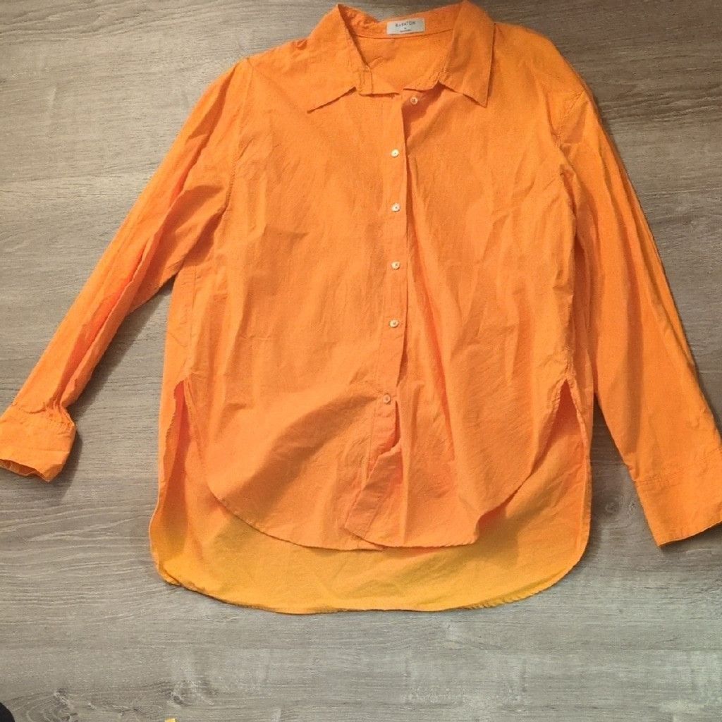 Other Babaton Oversized Orange Button Down Long Sleeve Shirt Med Size M / US 6-8 / IT 42-44 - 1 Thumbnail