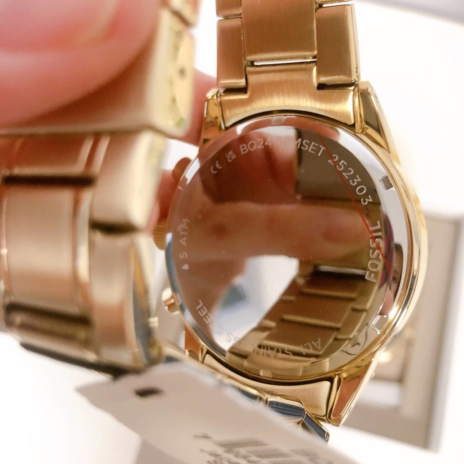 Fossil Fossil BQ2400Set His and Her Chronograph Gold-Tone Watch Size ONE SIZE - 6 Thumbnail