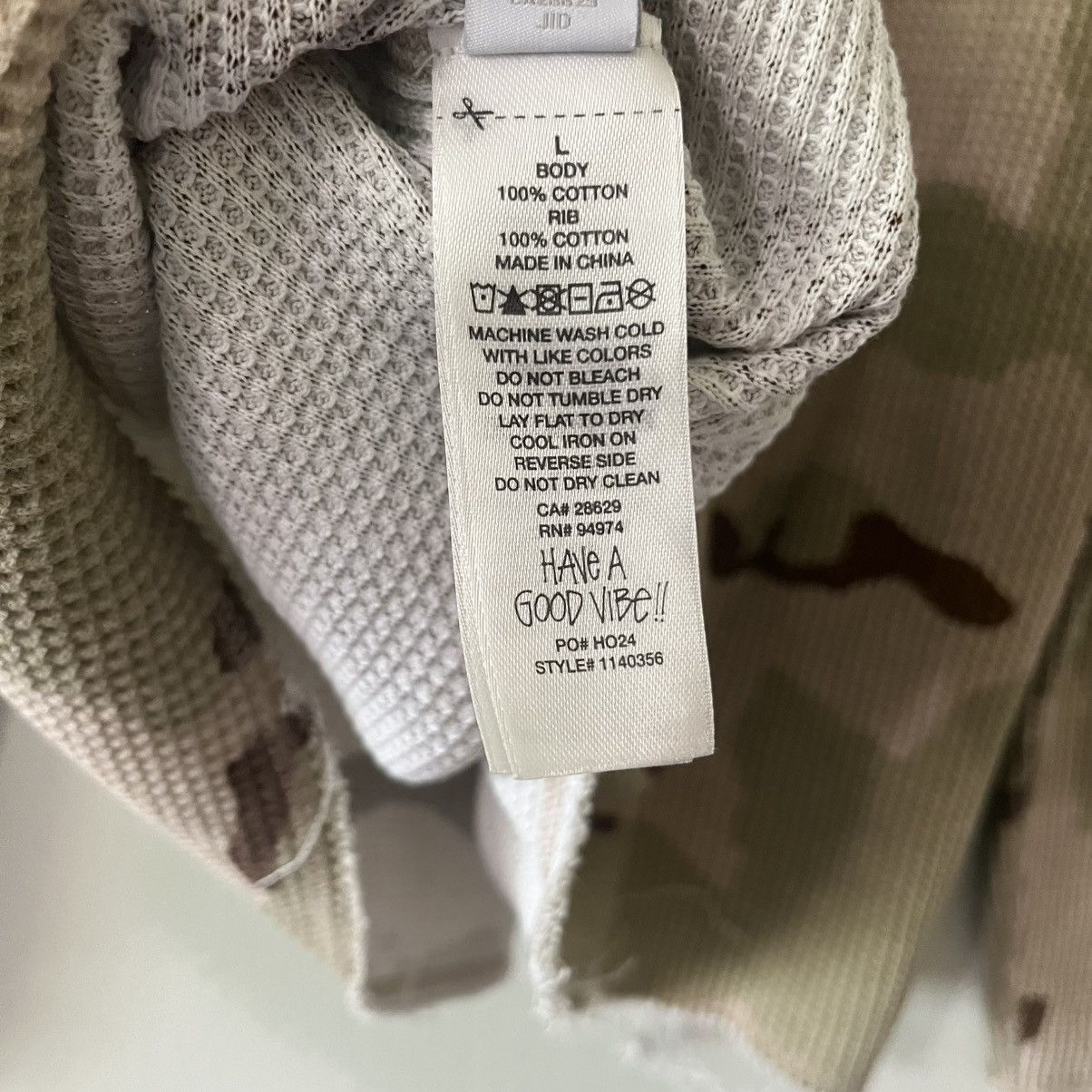 Stussy Camo Raglan Thermal Size US L / EU 52-54 / 3 - 7 Thumbnail