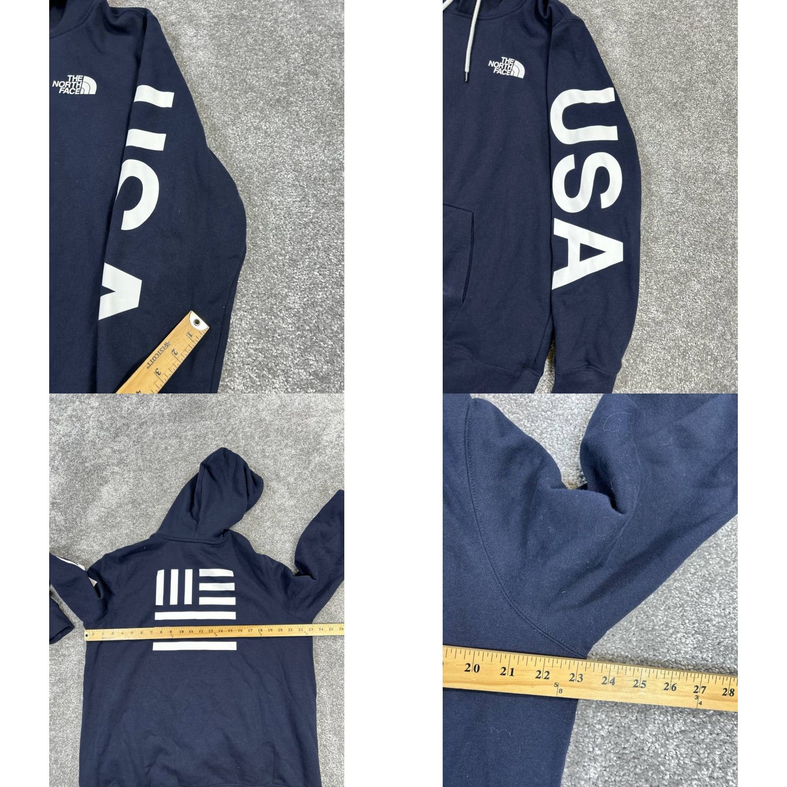 The North Face The North Face Hoodie Womens XL Blue Pullover Logo Pockets USA Outdoor Activewear Winter, Spring, Fall Womens Size XL / US 12-14 / IT 48-50 - 8 Thumbnail