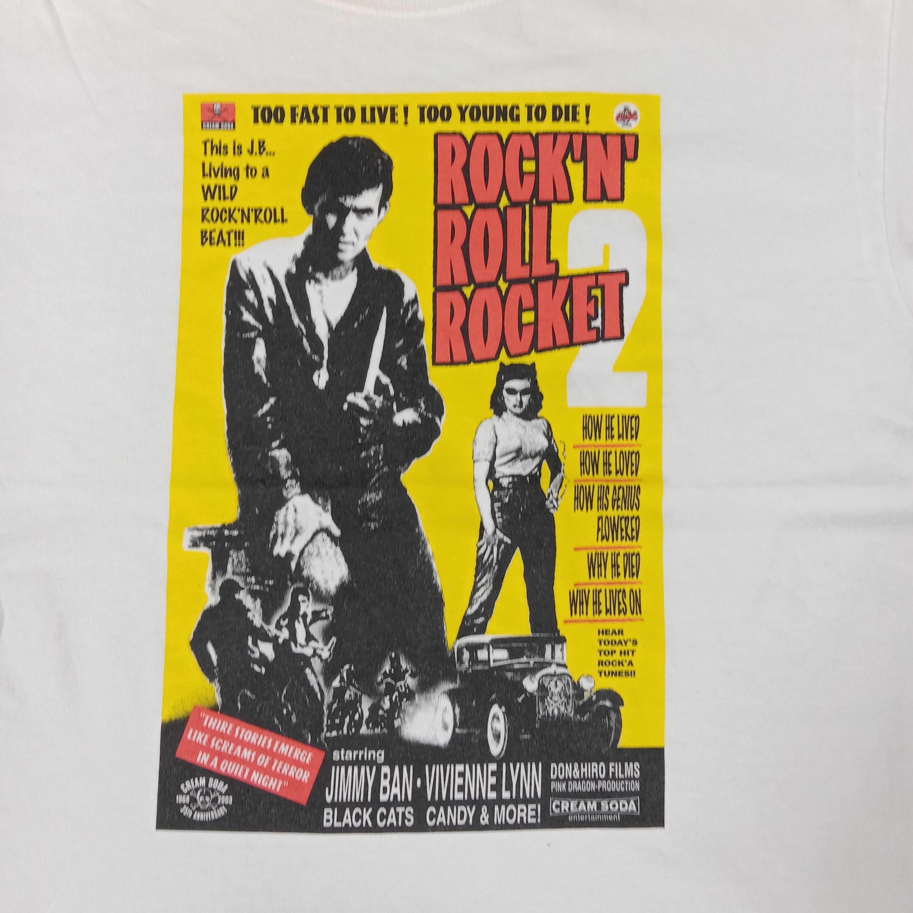 Japanese Brand × Vintage Cream Soda Rock 'N' Roll Japanese Brand Tshirt Size US M / EU 48-50 / 2 - 2 Thumbnail