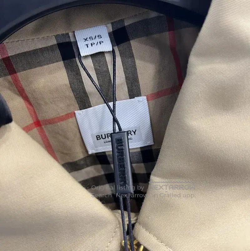 Burberry Burberry Khaki Long Trench Coat for Women. Size S / US 4 / IT 40 - 7 Thumbnail