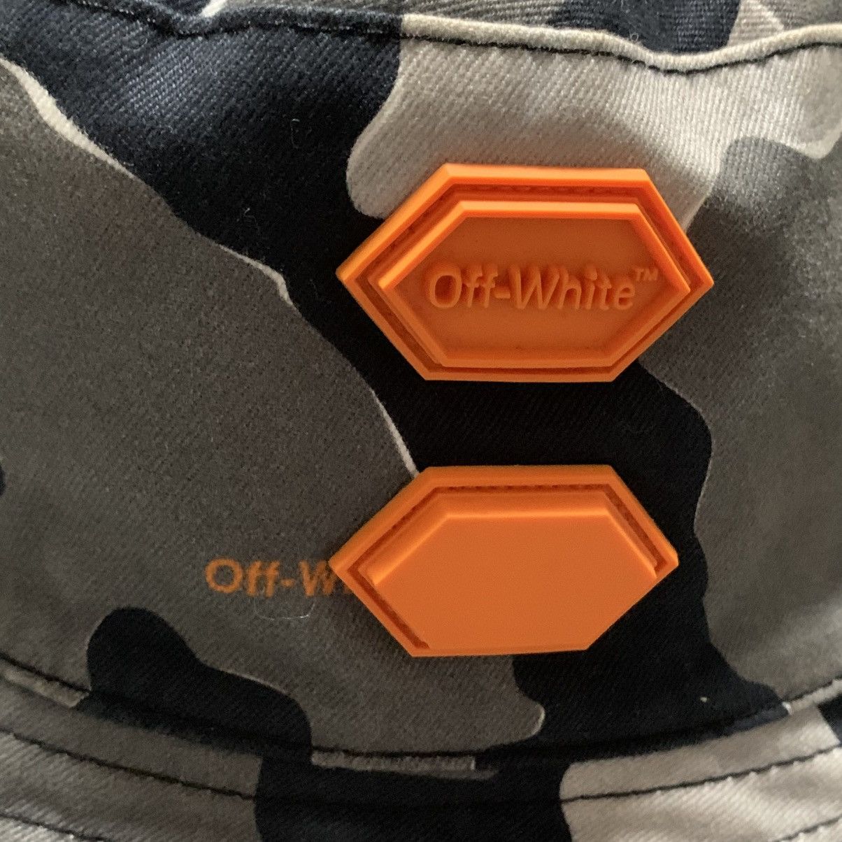 Off-White Off White Bucket Hat Camouflage Print Black Grey Hat Virgil Size ONE SIZE - 6 Thumbnail