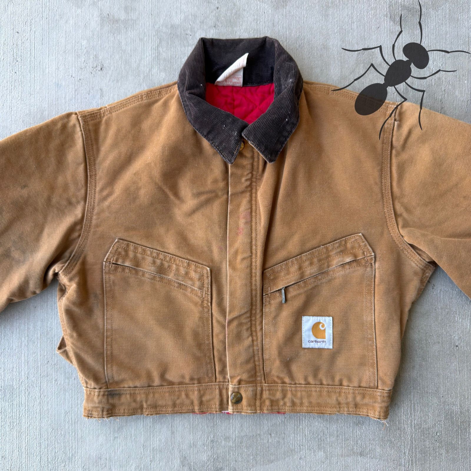 Carhartt × Vintage Carhartt Brown cropped Detroit style work wear jacket Size US S / EU 44-46 / 1 - 3 Thumbnail
