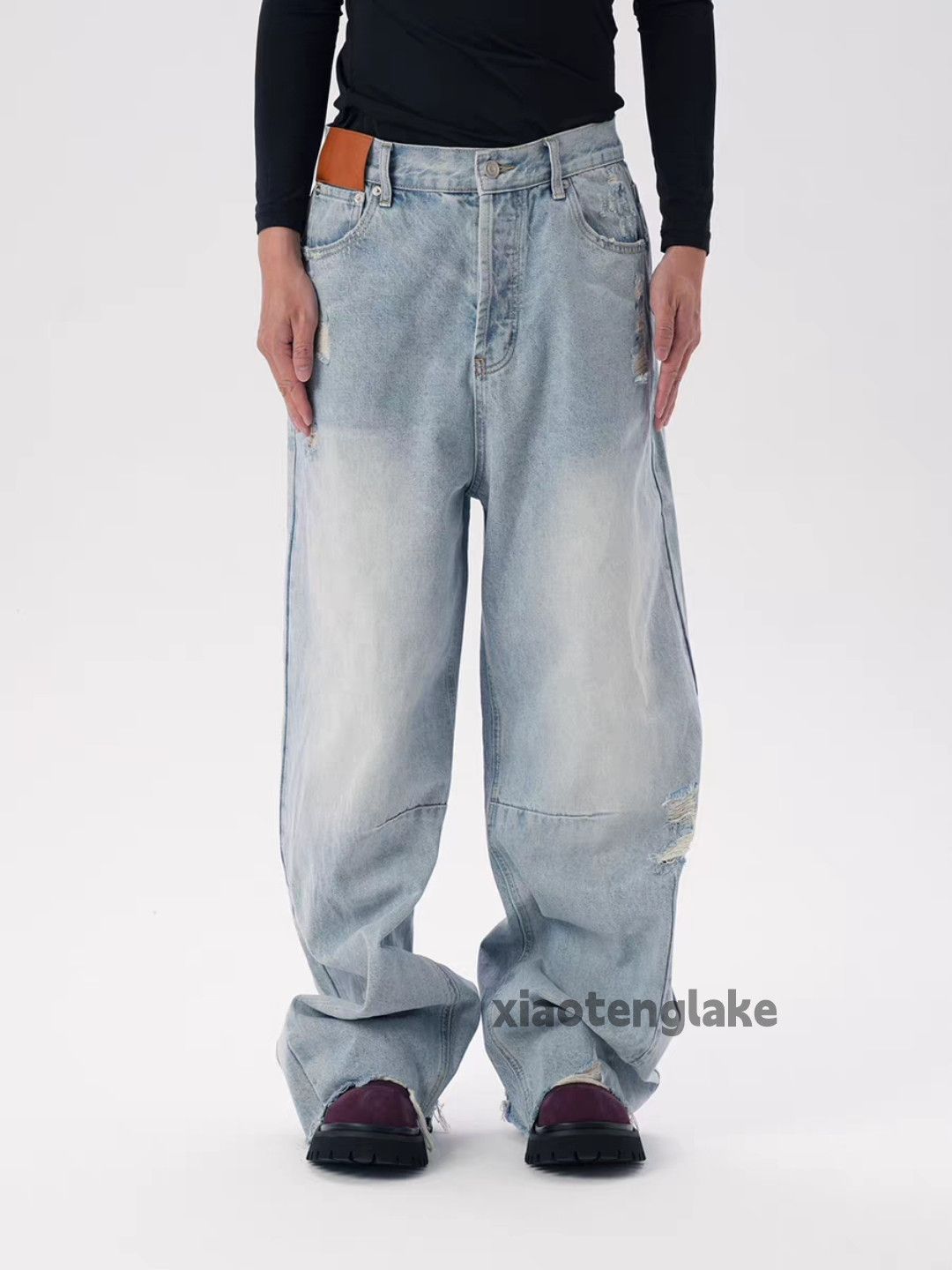 Jean zx undercover ourlegacy style wide Leg hiphop jeans Size US 30 / EU 46 - 4 Thumbnail