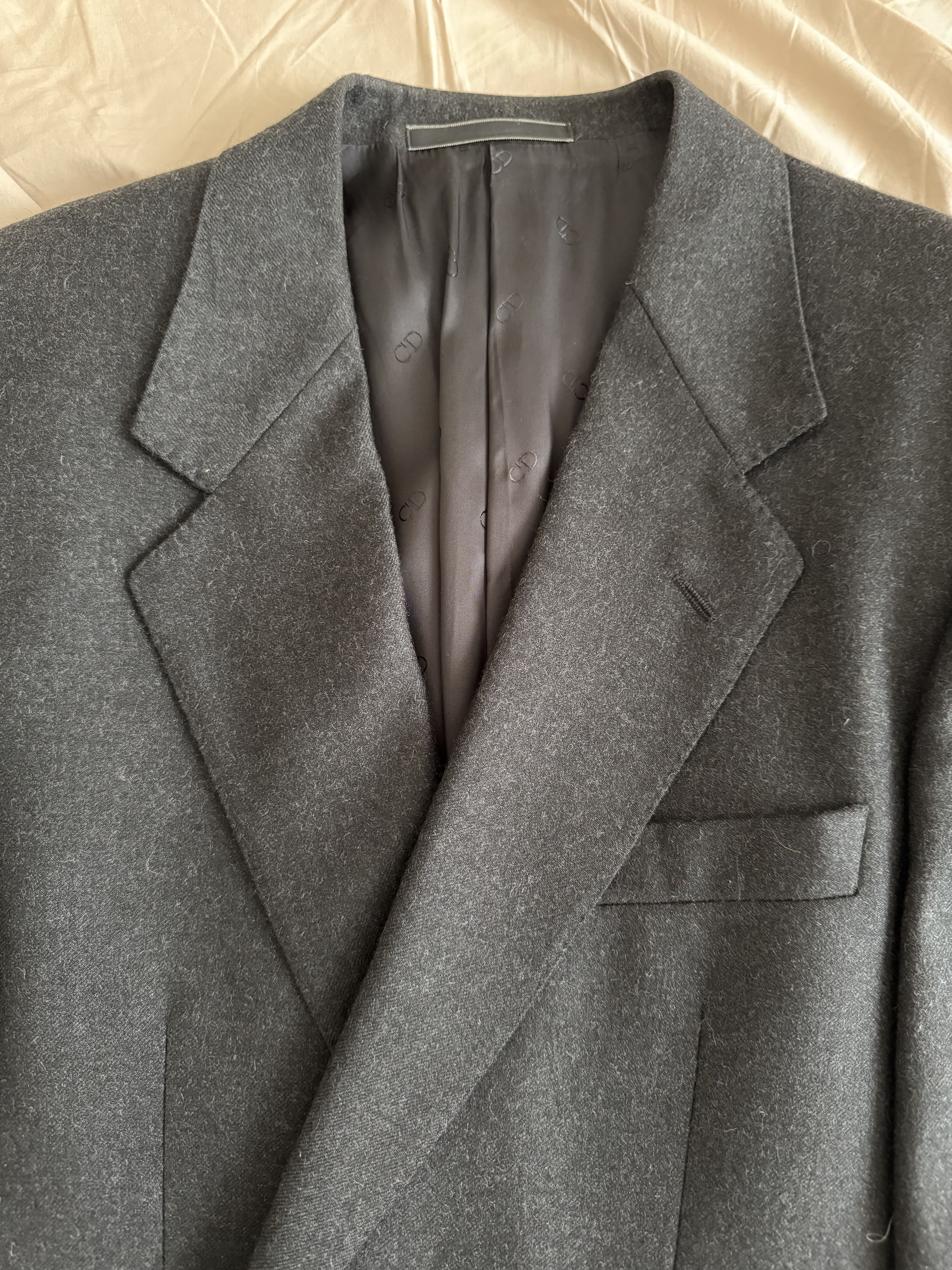 Christian Dior Monsieur Christian Dior Monsieur Grey Blazer (Vintage) Size 50R - 6 Thumbnail