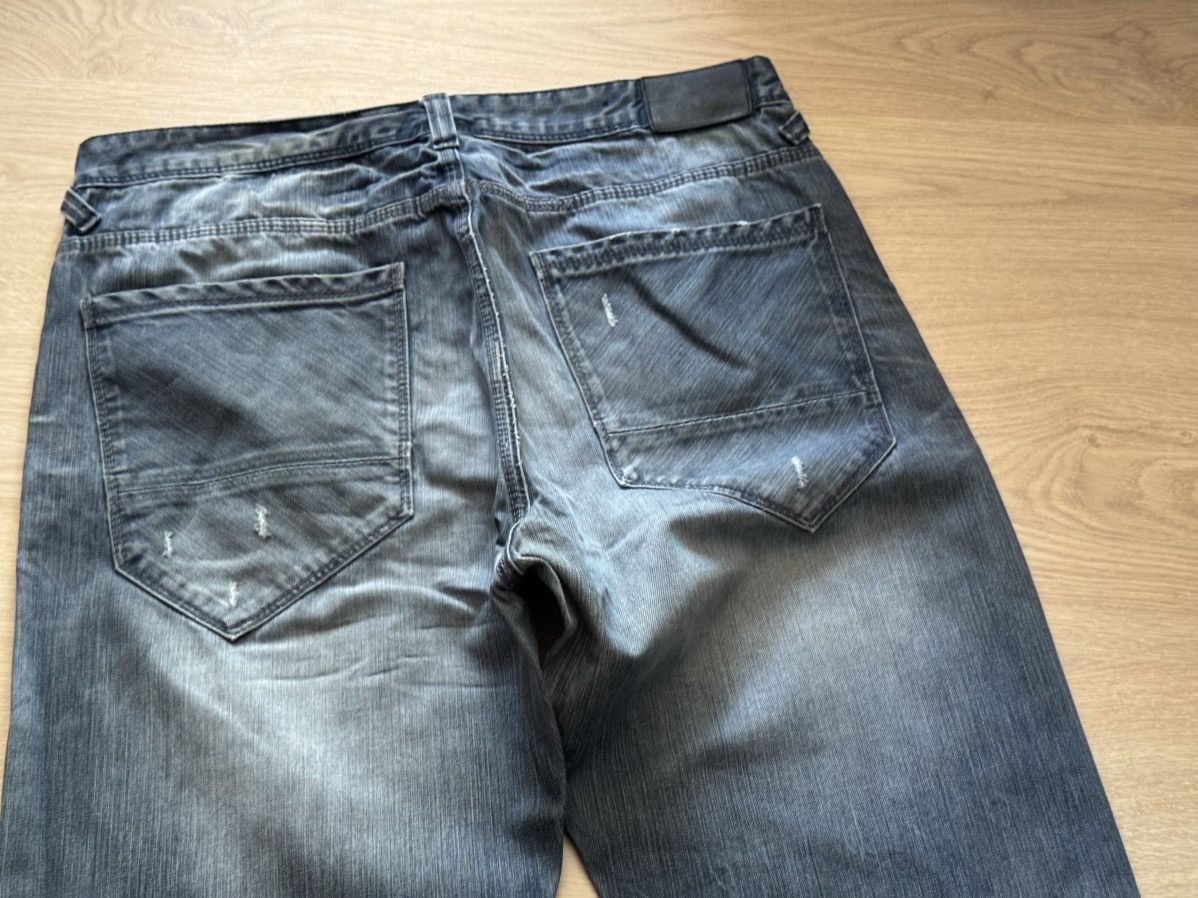 Vintage Vintage 00’s Fishbone y2k Blue Denim Distressed Baggy Pants Size US 36 / EU 52 - 6 Thumbnail
