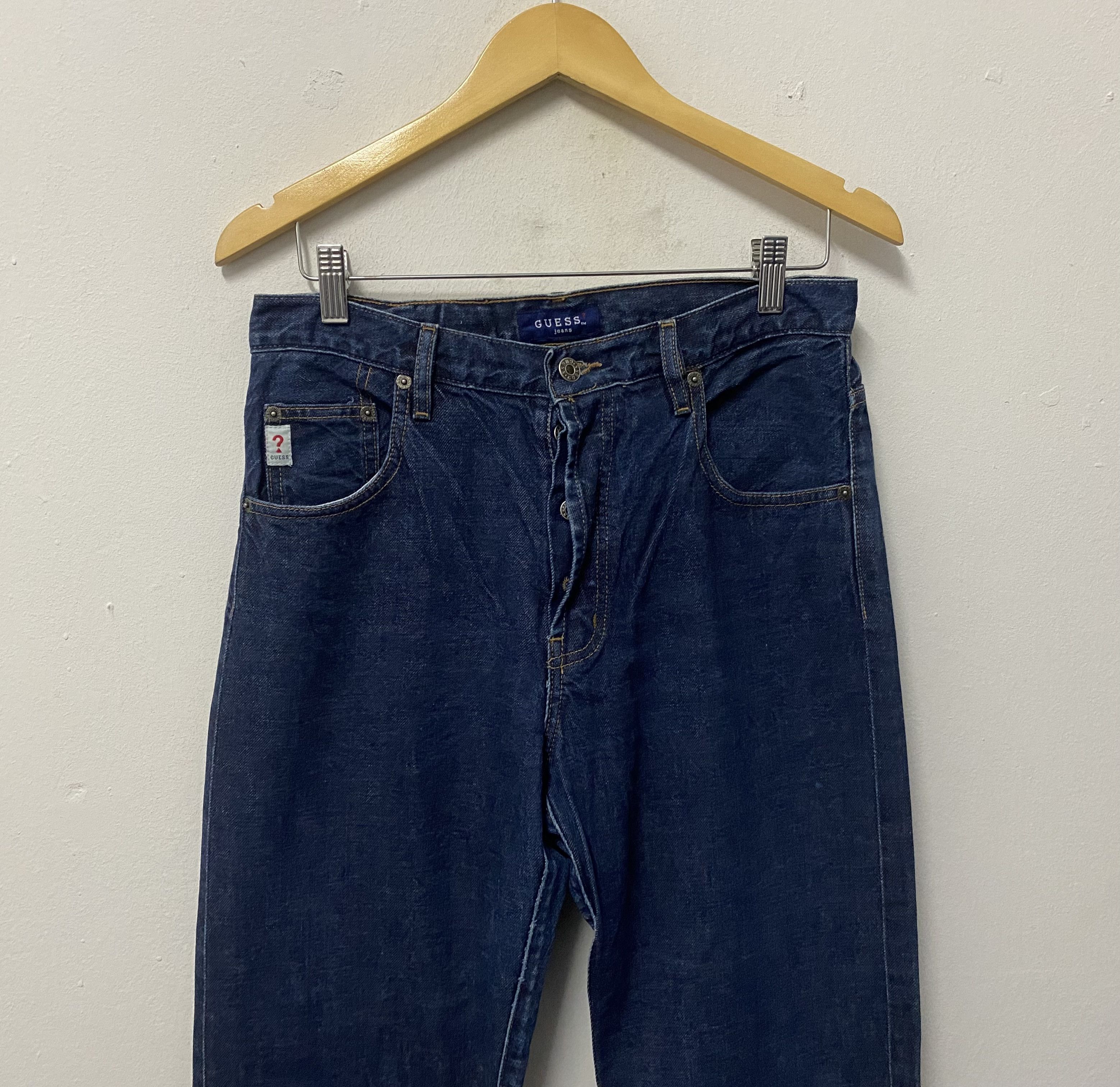 Guess Guess Selvedge Straight Fit Blue Denim Jeans Size US 31 - 3 Thumbnail