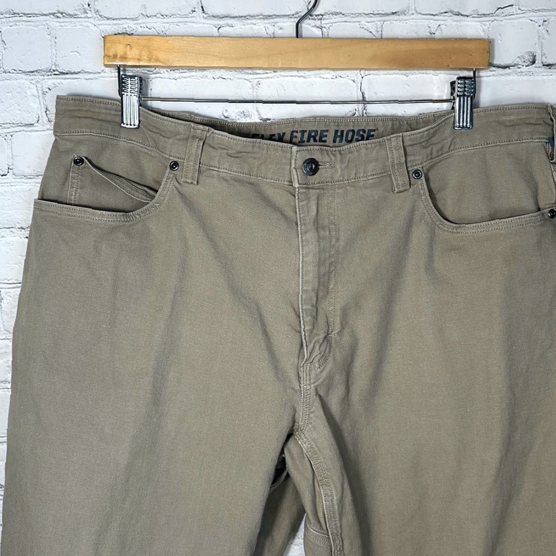 Duluth Trading Company Duluth Mens Flex Fire Hose Brown Denim Jeans Standard Fit W40 L32 Size US 40 / EU 56 - 2 Thumbnail