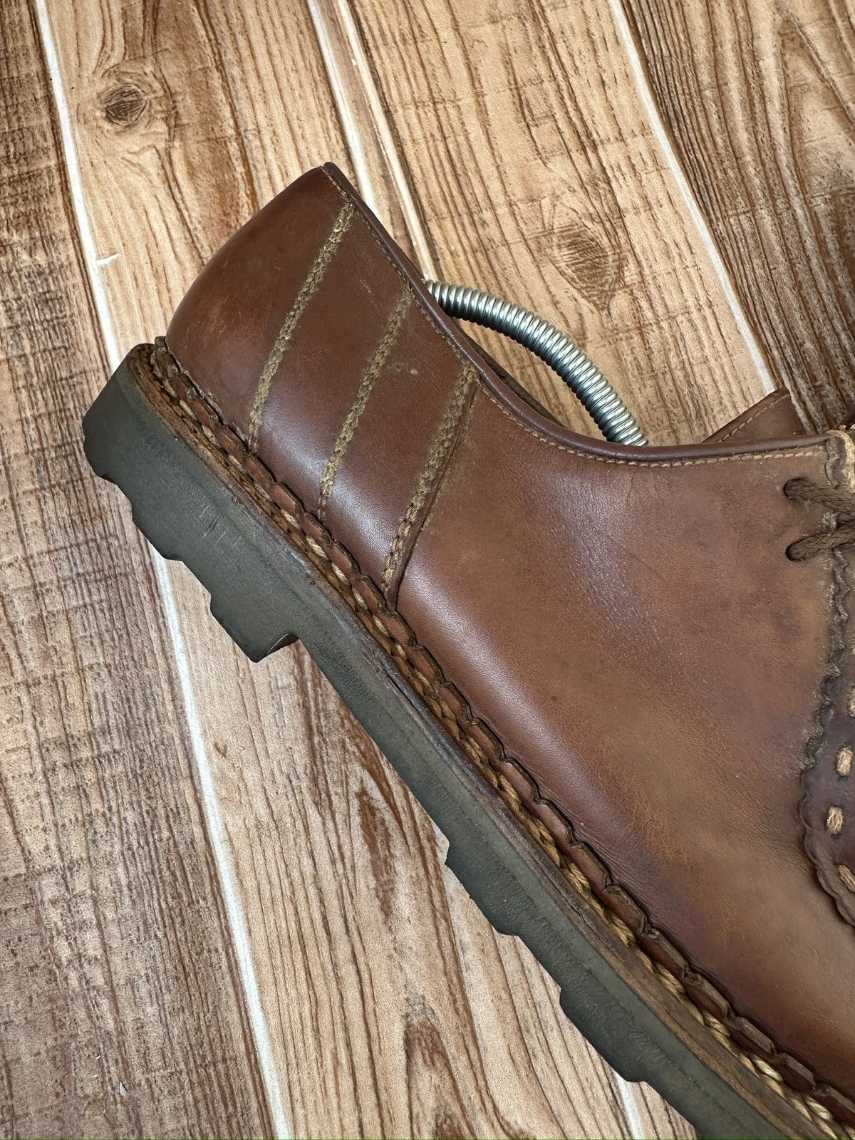 Paraboot Paraboot Michael Marche Vintage Ebony Moc Leather Derbies Size US 14 / EU 47 - 8 Thumbnail