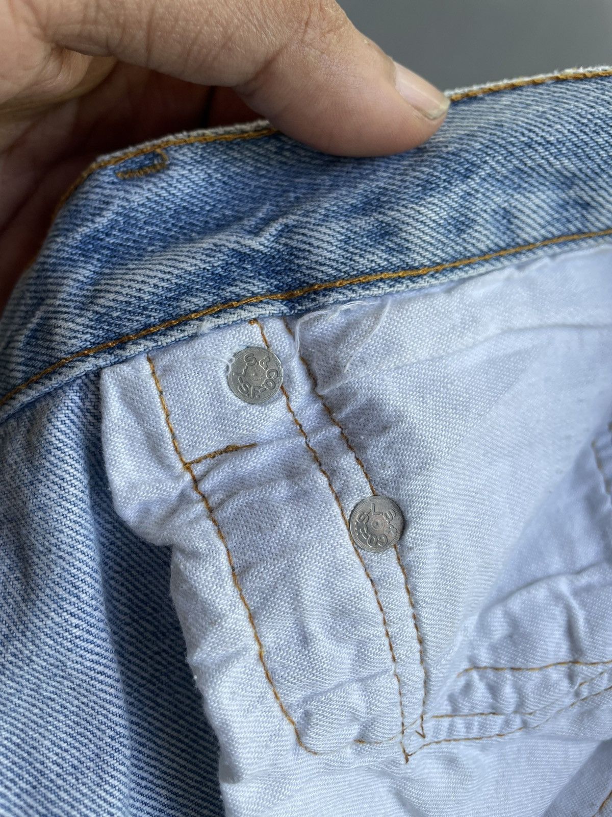 Levi's Vtg 80s Levis 501 532 Blue Jeans Size US 30 / EU 46 - 9 Thumbnail