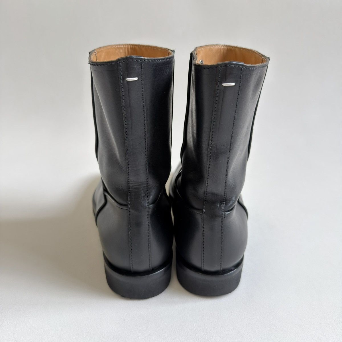 Maison Margiela A/W 11 Black Leather Engineer Boots Size US 11 / EU 44 - 13 Thumbnail