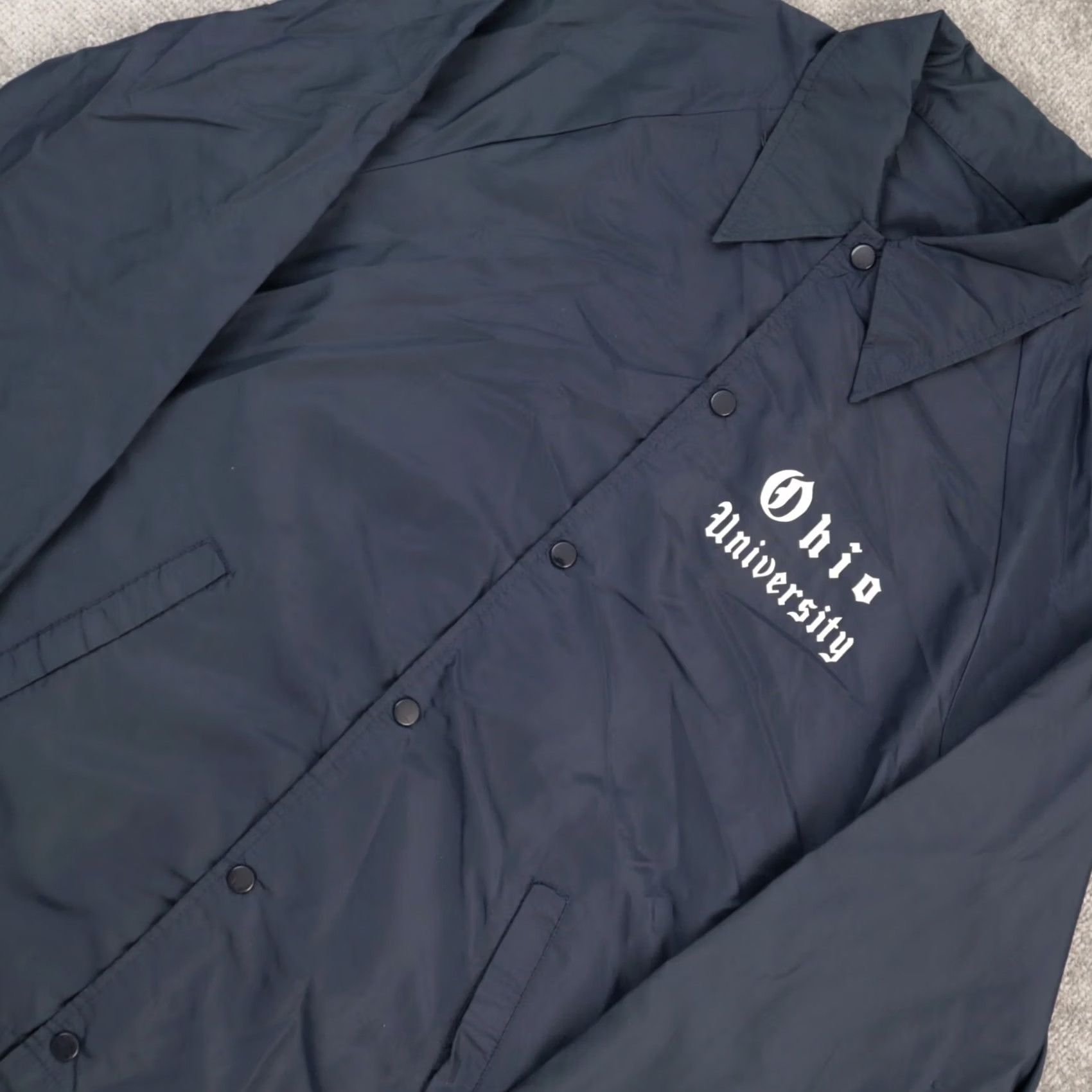 Vintage VINTAGE Ohio University XL Solid Blue 60/70s Champion Style Windbreaker Jacket Mens Size US XL / EU 56 / 4 - 7 Thumbnail