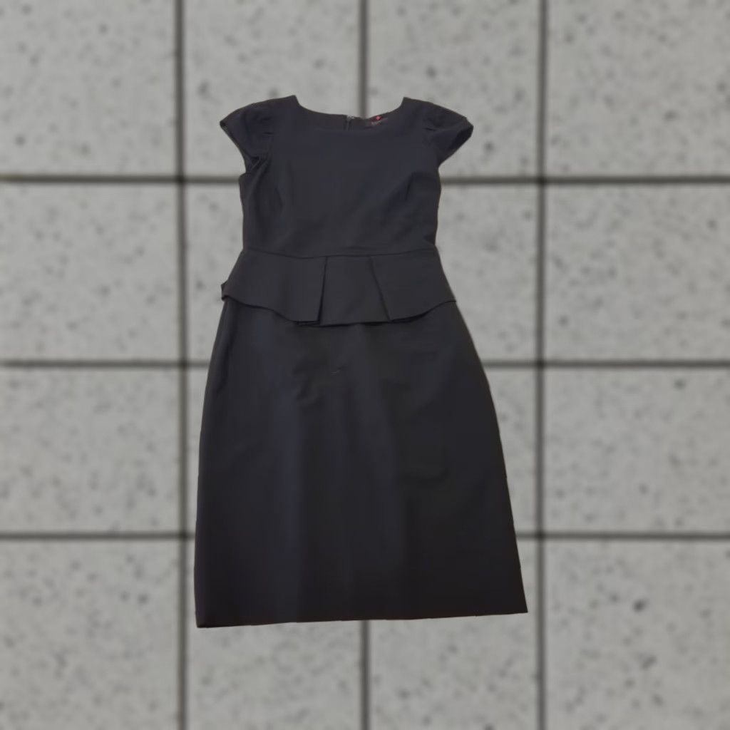 J.Crew Womens J. Crew Wool Dress 0 Black Cap Sleeve Pencil Dress Knee Length Lined Vintage No Size XS / US 0-2 / IT 36-38 - 1 Thumbnail