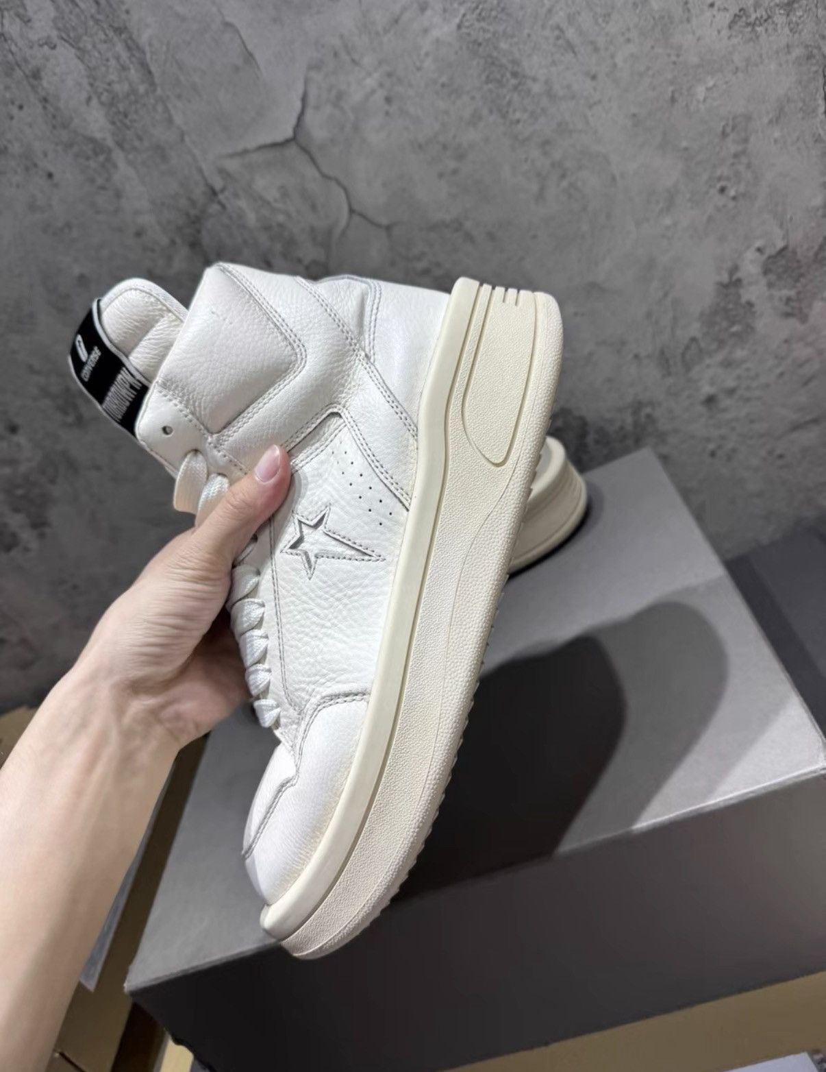 Rick Owens Converse x Rick Owens DRKSHDW TURBOWPN Mid 172343C K37 Size US 7.5 / EU 40-41 - 3 Thumbnail