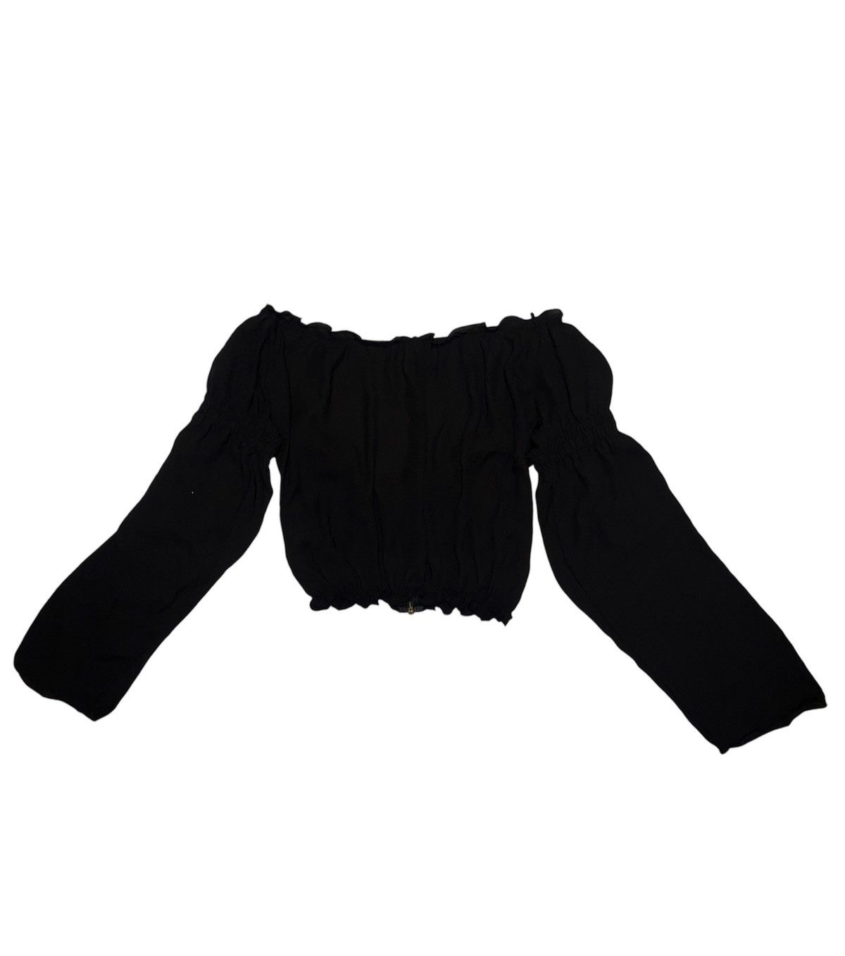 Japanese Brand D.i.a gyaru ruffle cropped blouse 🖤 Size ONE SIZE - 3 Thumbnail