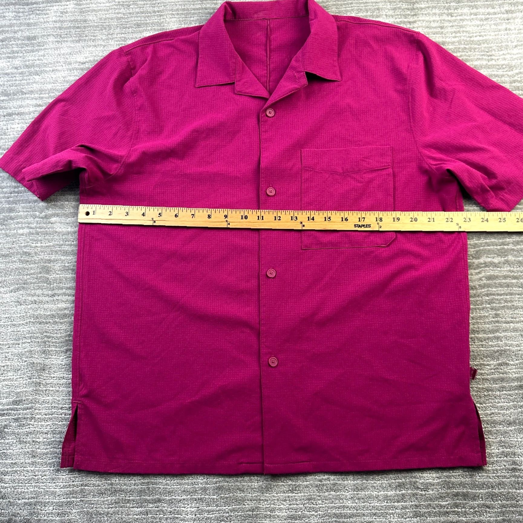 Lululemon Lululemon Shirt Button Up Mens Extra Large Purple Airing Easy Ventlight Camp Size US XL / EU 56 / 4 - 6 Thumbnail