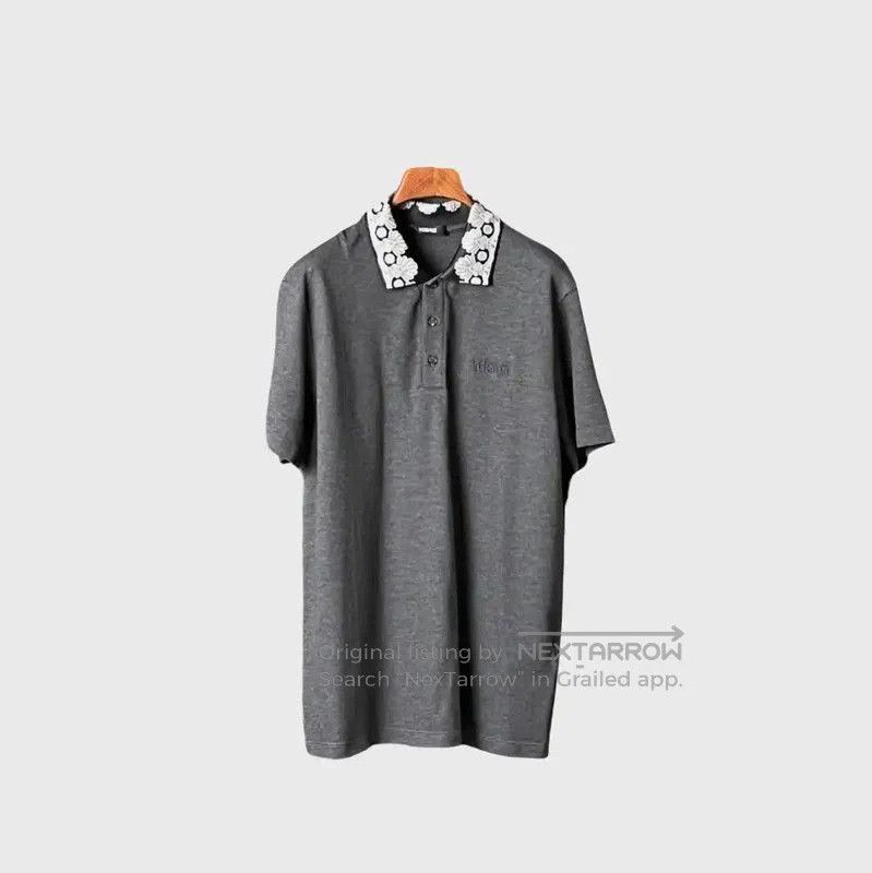 Versace Versace Summer Gray Cotton Logo Short Sleeve Polo . Size US M / EU 48-50 / 2 - 1 Thumbnail