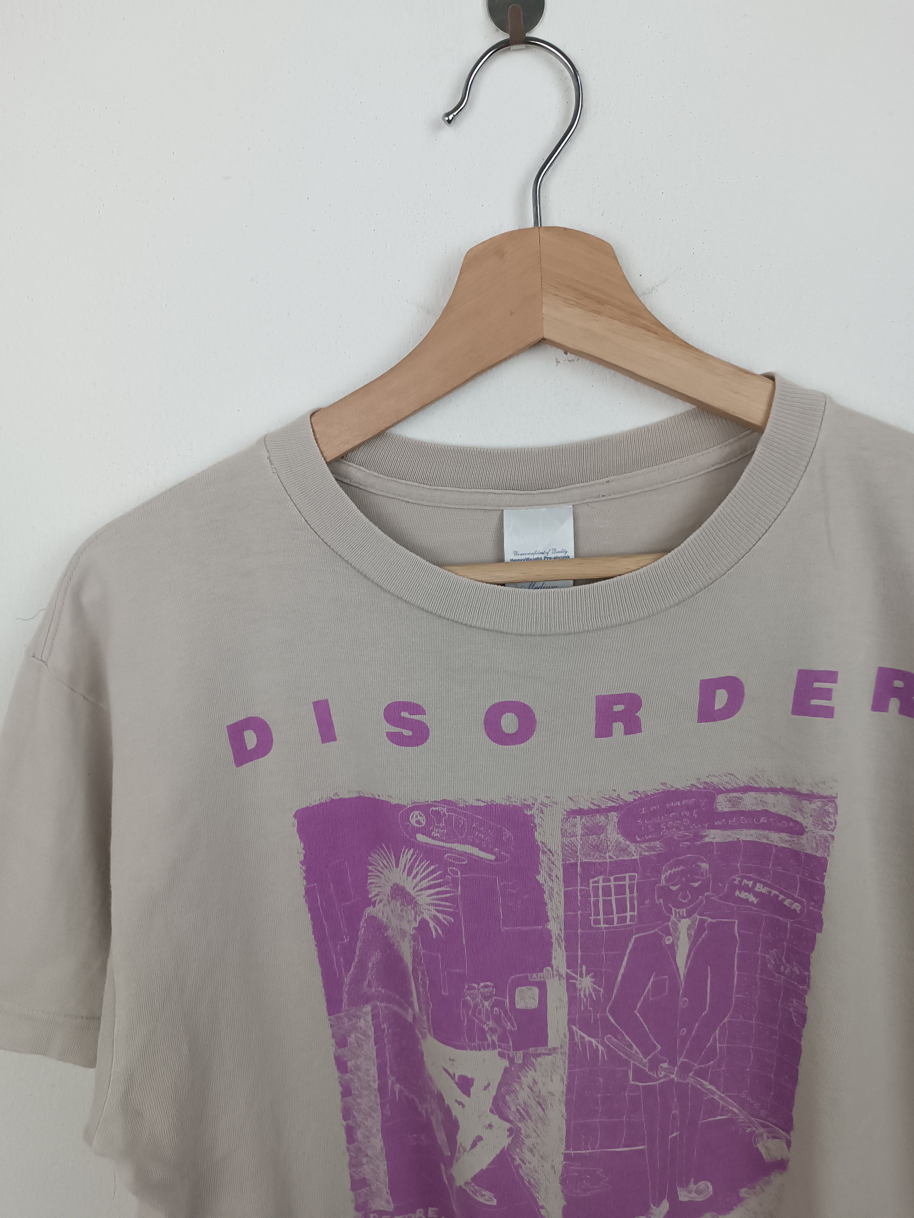 Band Tees THRASH FADED VINTAGE 2000s DISORDER MENTAL DISORDER EP PUNK Size US M / EU 48-50 / 2 - 5 Thumbnail