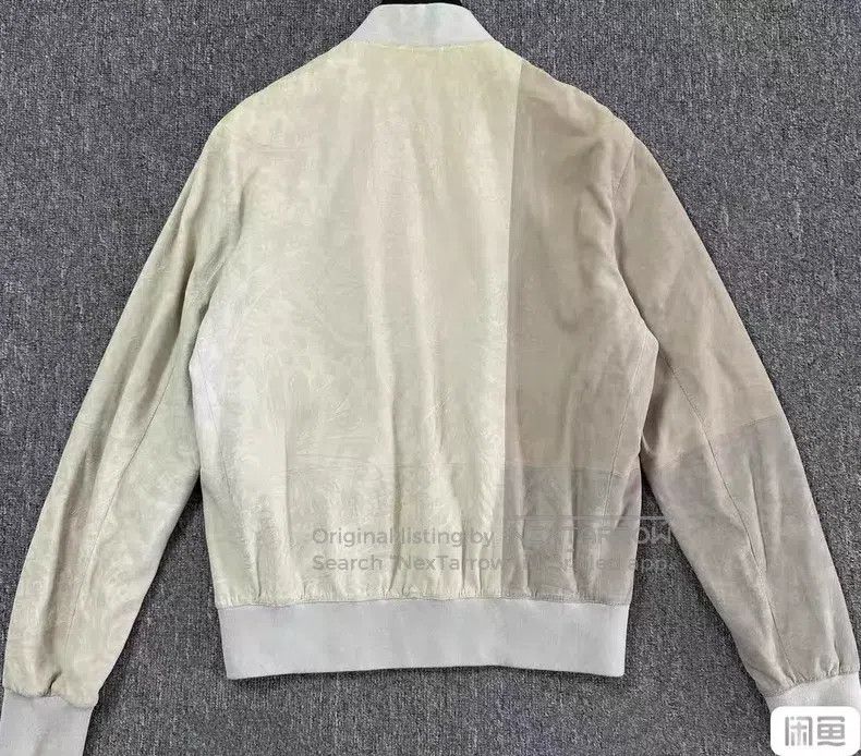 Hermes Hermes Leather Jacket, Goatskin, Light Sand Suede Size US M / EU 48-50 / 2 - 3 Thumbnail
