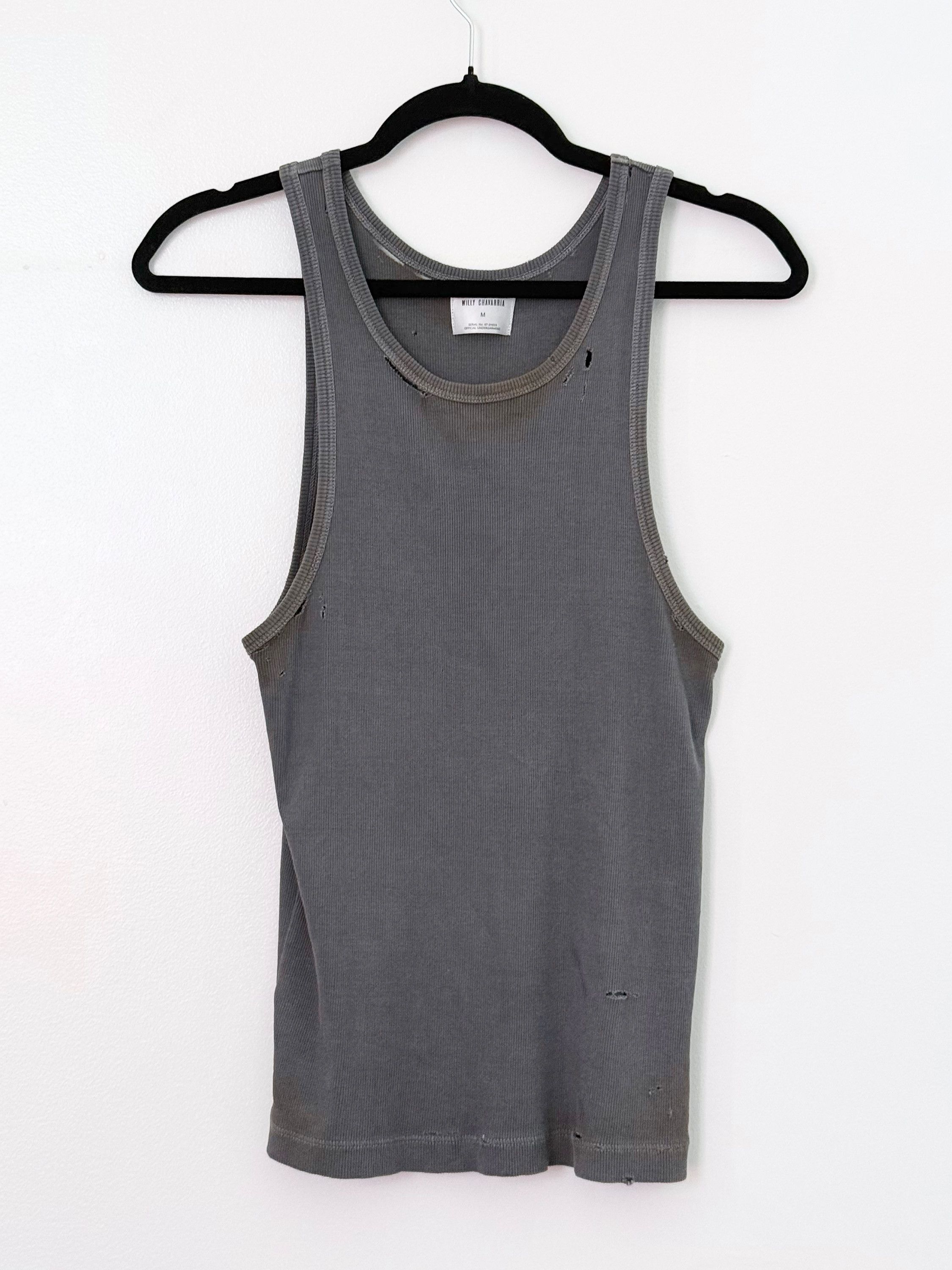 Willy Chavarria Dirty Willy, Dirty Ribbed Tank Top Size US M / EU 48-50 / 2 - 1 Thumbnail