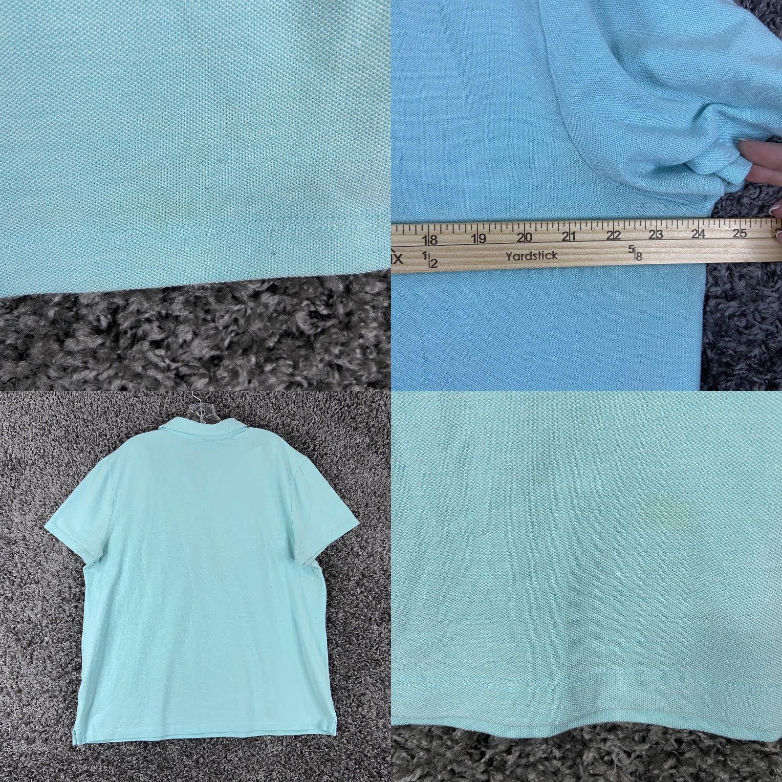 Vintage MARC ANTHONY Blue Polo Shirt Short Sleeve 2XL Mens Size US XXL / EU 58 / 5 - 8 Thumbnail