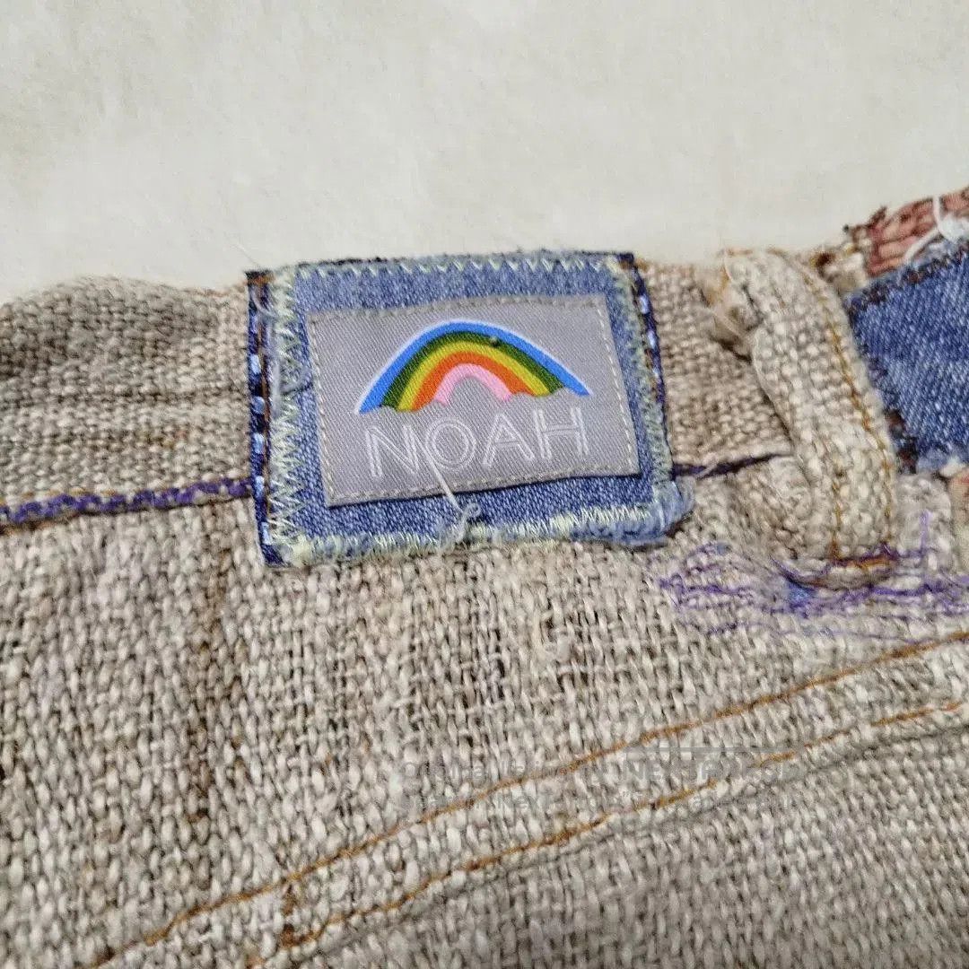 Noah handmade patchwork cotton-linen shorts. Size US 30 / EU 46 - 3 Thumbnail