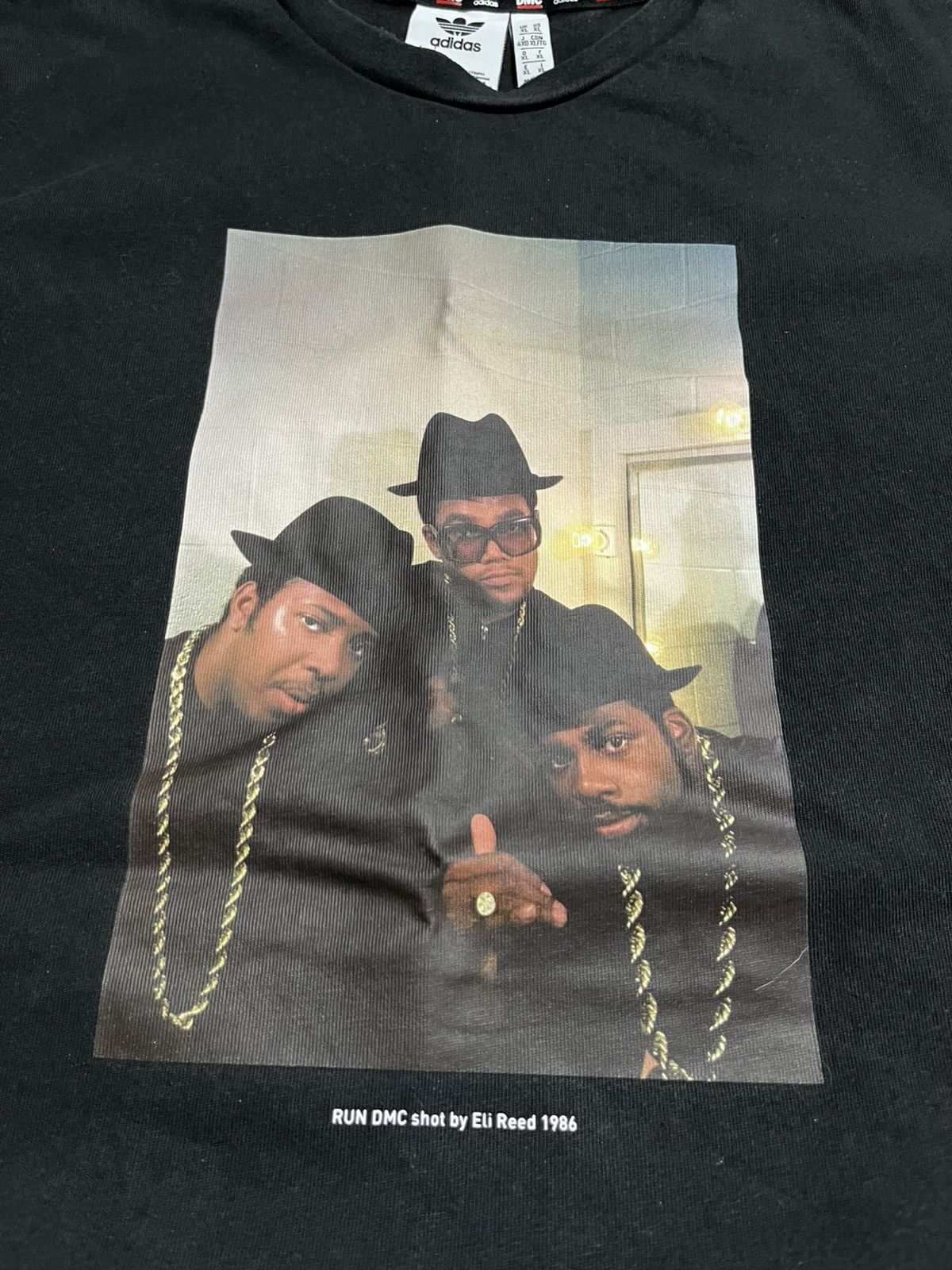 Adidas Adidas x Run-DMC 1984 Eli Reed Photo Print T-Shirt Black Size US XL / EU 56 / 4 - 2 Thumbnail