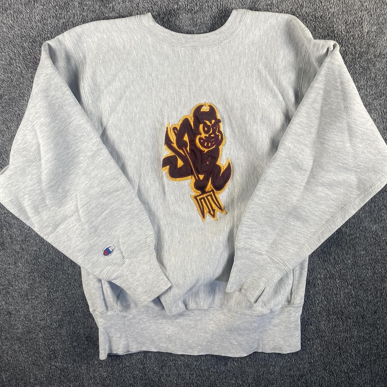 Image of VTG 90's Arizona State Champion Reverse Weave in Grey, Men's (Size Large)