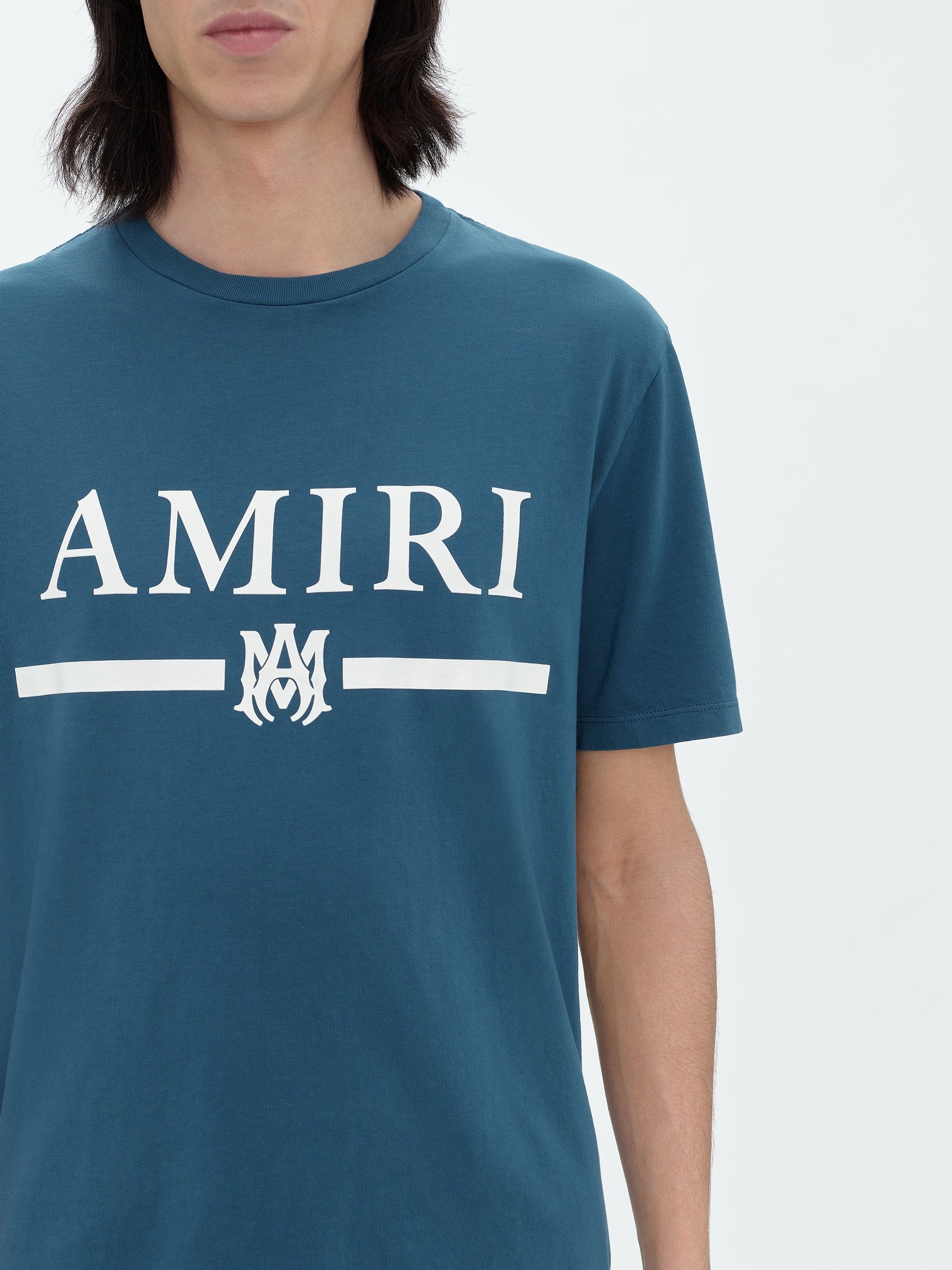 Amiri o1w1db10125 Logo T-Shirt in Blue Size US M / EU 48-50 / 2 - 6 Thumbnail