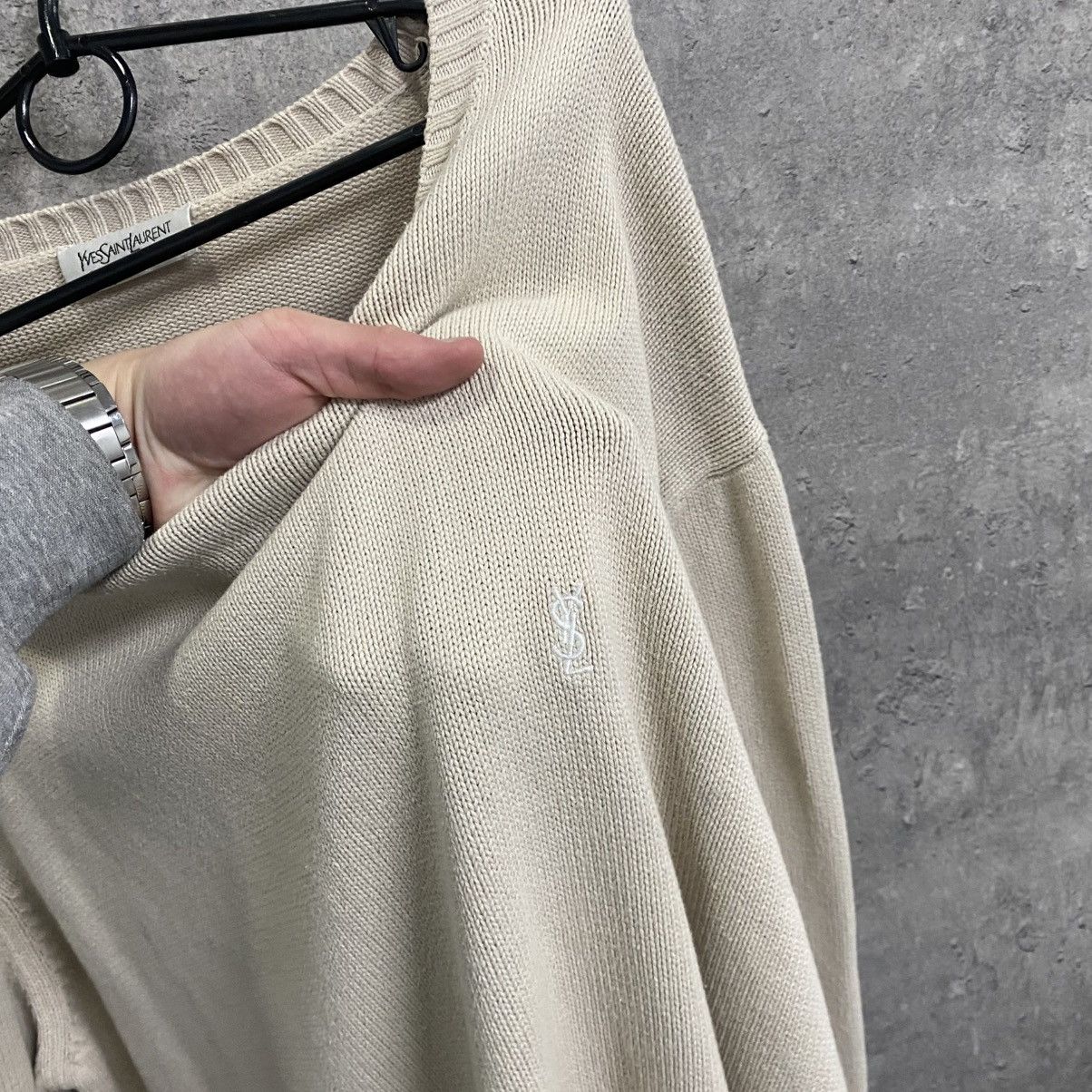 Yves Saint Laurent Heavy YSL Sweater Knit Thick Yves Saint Laurent Sweater Size US XL / EU 56 / 4 - 5 Thumbnail