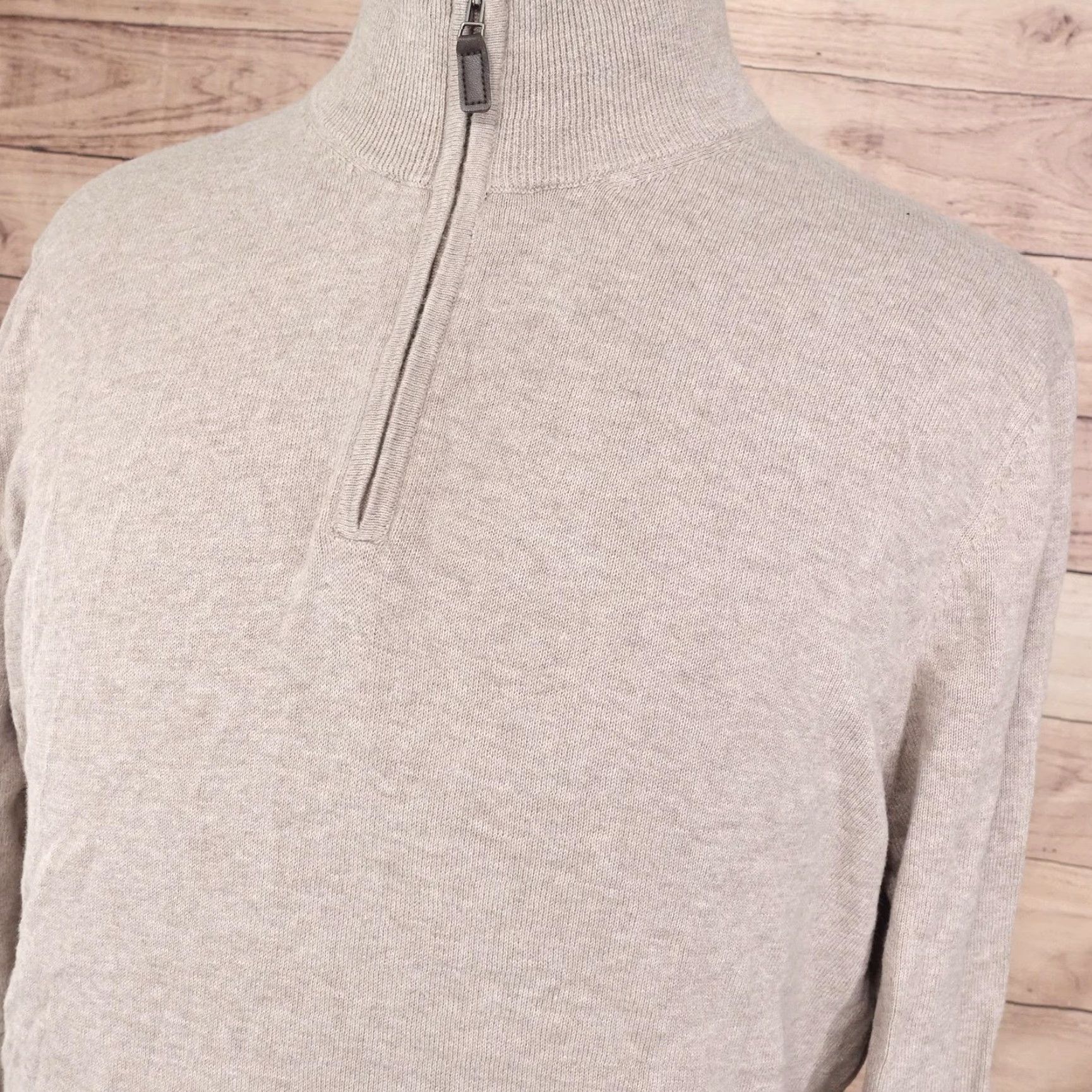 Jos. A. Bank VINTAGE Jos A. Bank Traveler Sweater Mens XL Knit Pullover 1/4 Zip Mock Neck Casual Size US XL / EU 56 / 4 - 2 Thumbnail