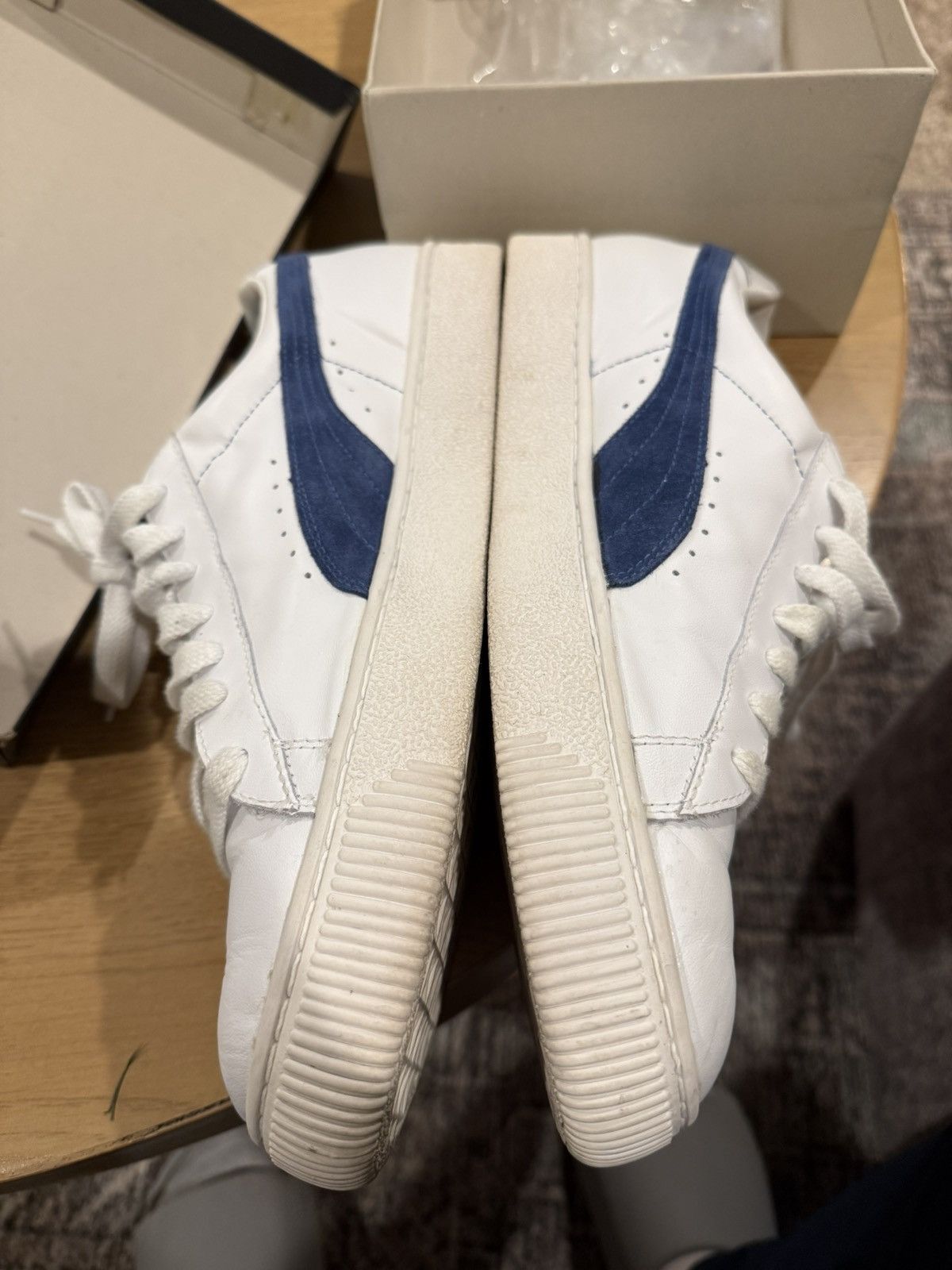 Puma Vintage 2003 Puma Basket White/Blue mens size 13 Size US 13 / EU 46 - 6 Thumbnail