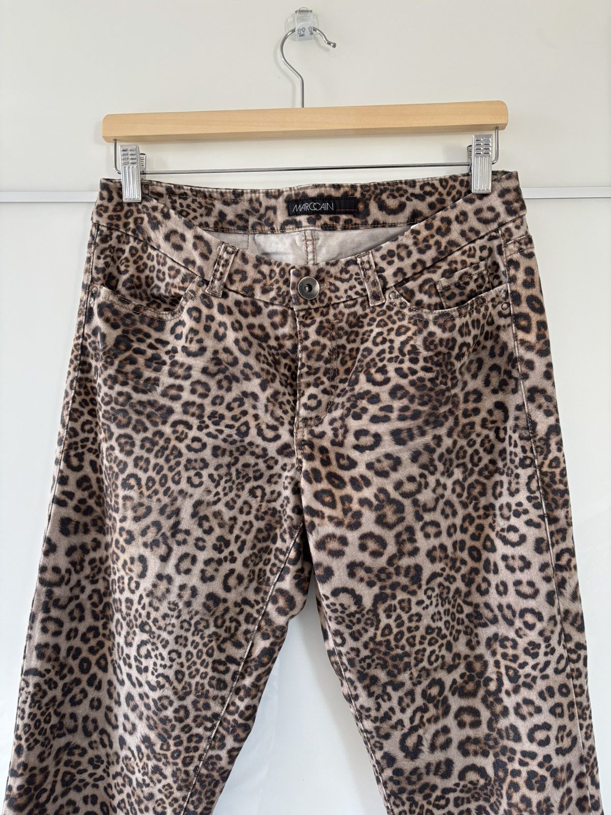 Designer Leopard print jeans M glamour Size 30" / US 8 / IT 44 - 2 Thumbnail