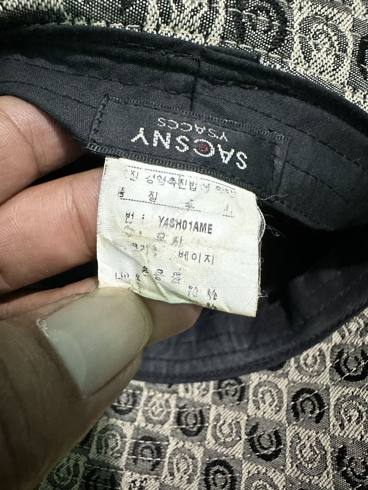 Yohji Yamamoto Yohji Yamamoto Sacsny Y's accs Bucket Hat Monogram Size ONE SIZE - 9 Thumbnail