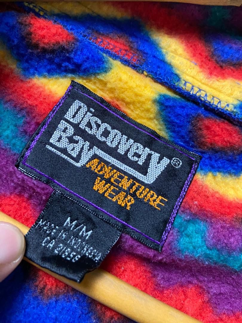 Japanese Brand Discovery Bay Aztec Half Button Fleece Pullover (190) Size US M / EU 48-50 / 2 - 3 Thumbnail