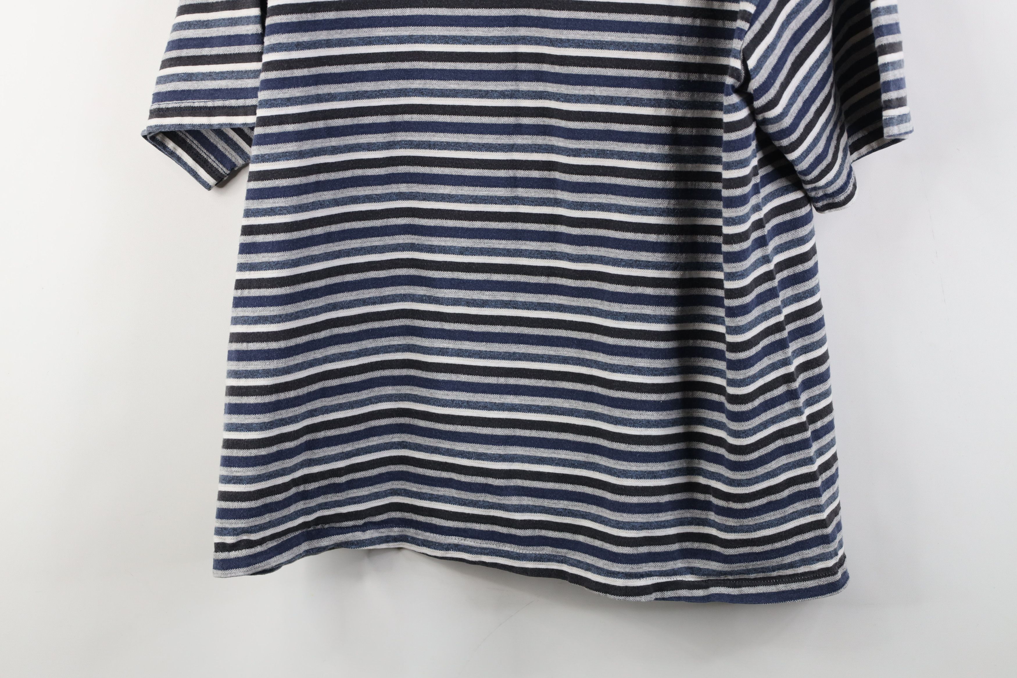 Vintage Vintage 90s Streetwear Ribbed Knit Short Sleeve T-Shirt USA Size US L / EU 52-54 / 3 - 11 Thumbnail