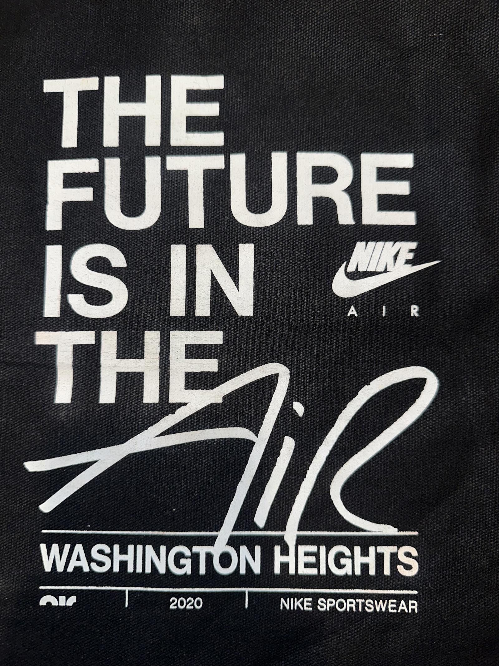 Nike NIKE Canvas TOTE Bag Black Washington Heights Size ONE SIZE - 2 Thumbnail