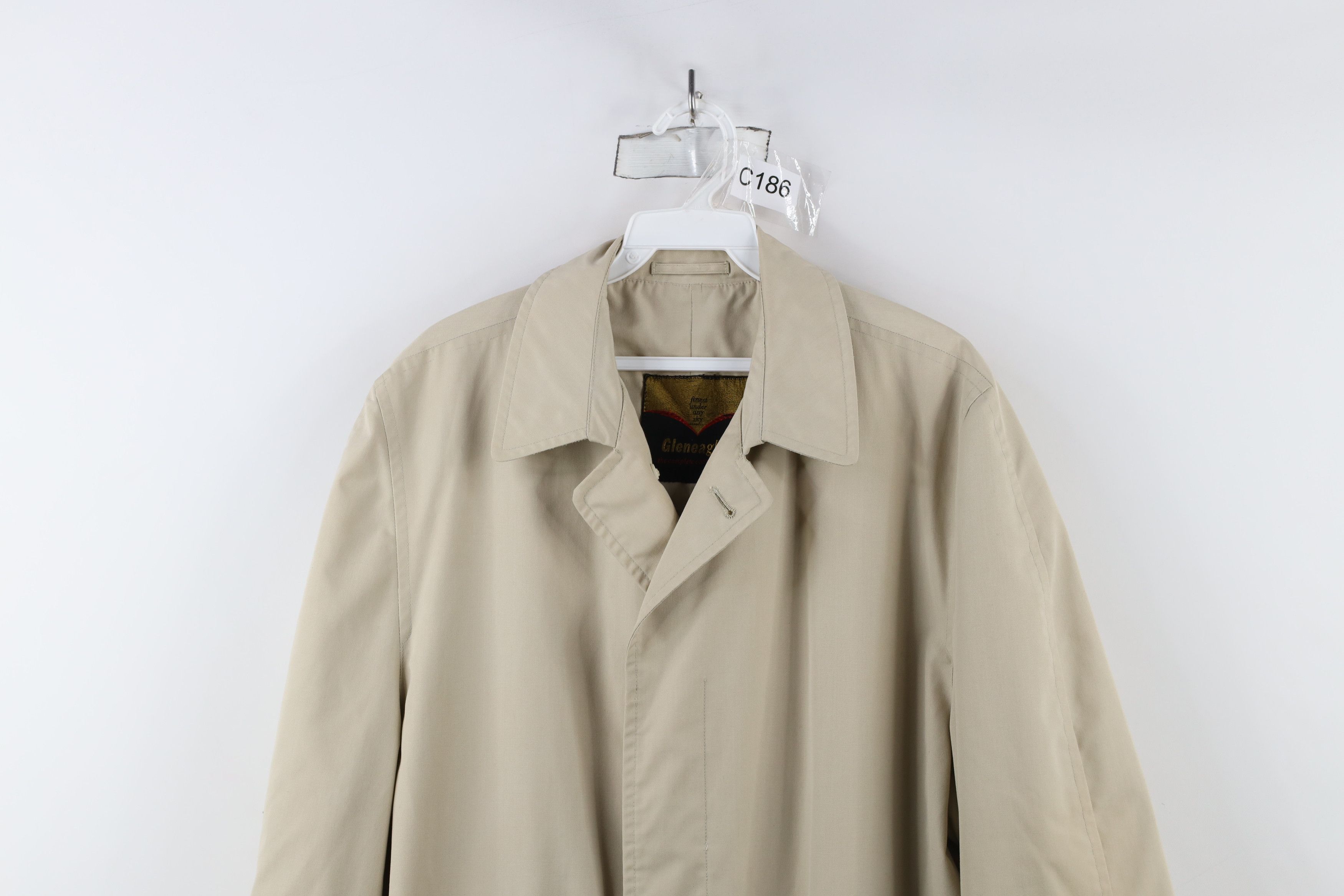 Vintage Vintage 60s 70s Streetwear Trench Coat Rain Jacket Beige USA Size US L / EU 52-54 / 3 - 2 Thumbnail