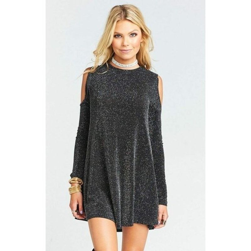 Show Me Your MuMu Show Me Your Mumu Women's Black Sparkle Dress Size Small Size S / US 4 / IT 40 - 1 Thumbnail