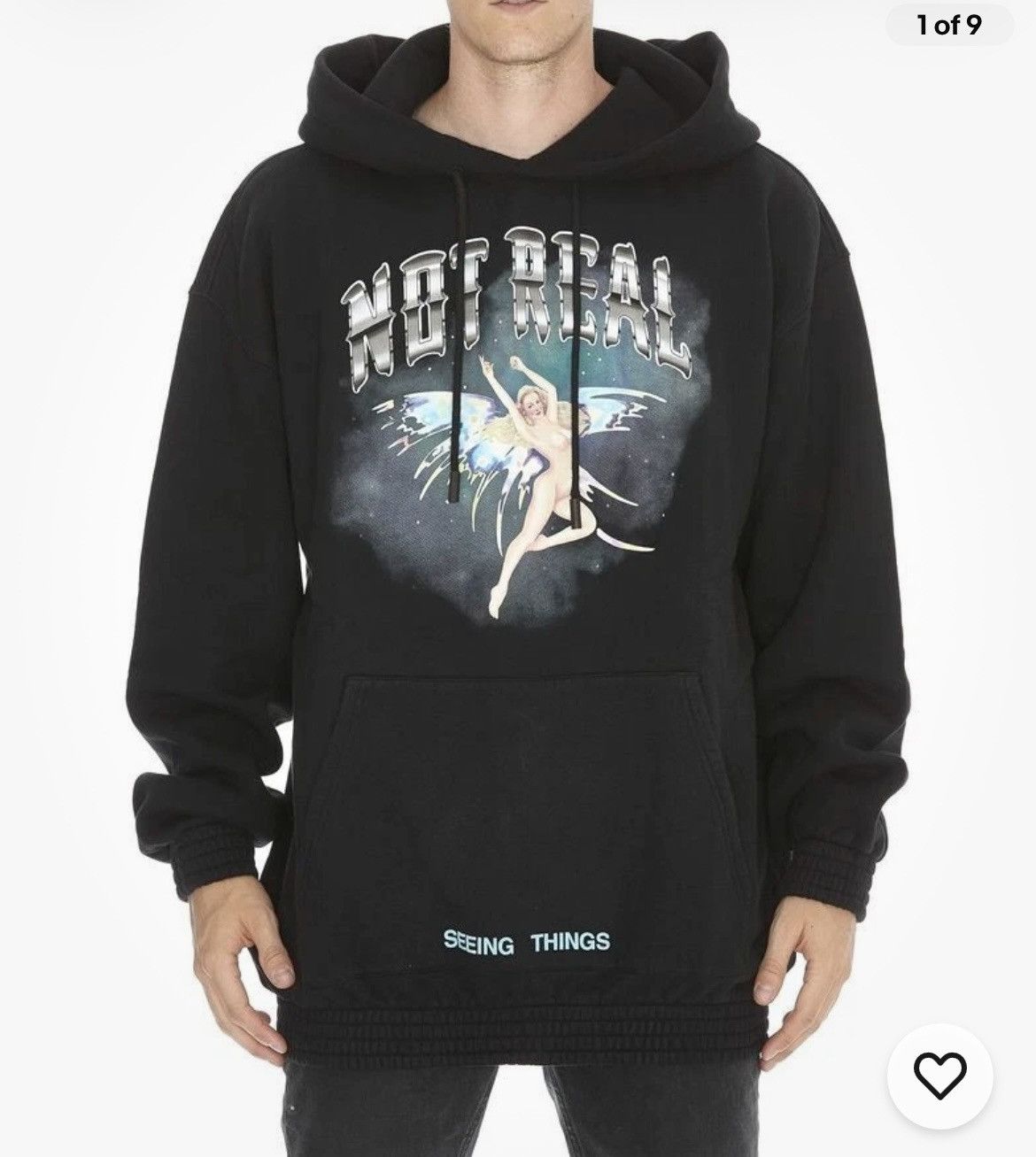 Off-White Off-White “not real” “seeing things” hoodie Size US M / EU 48-50 / 2 - 1 Thumbnail
