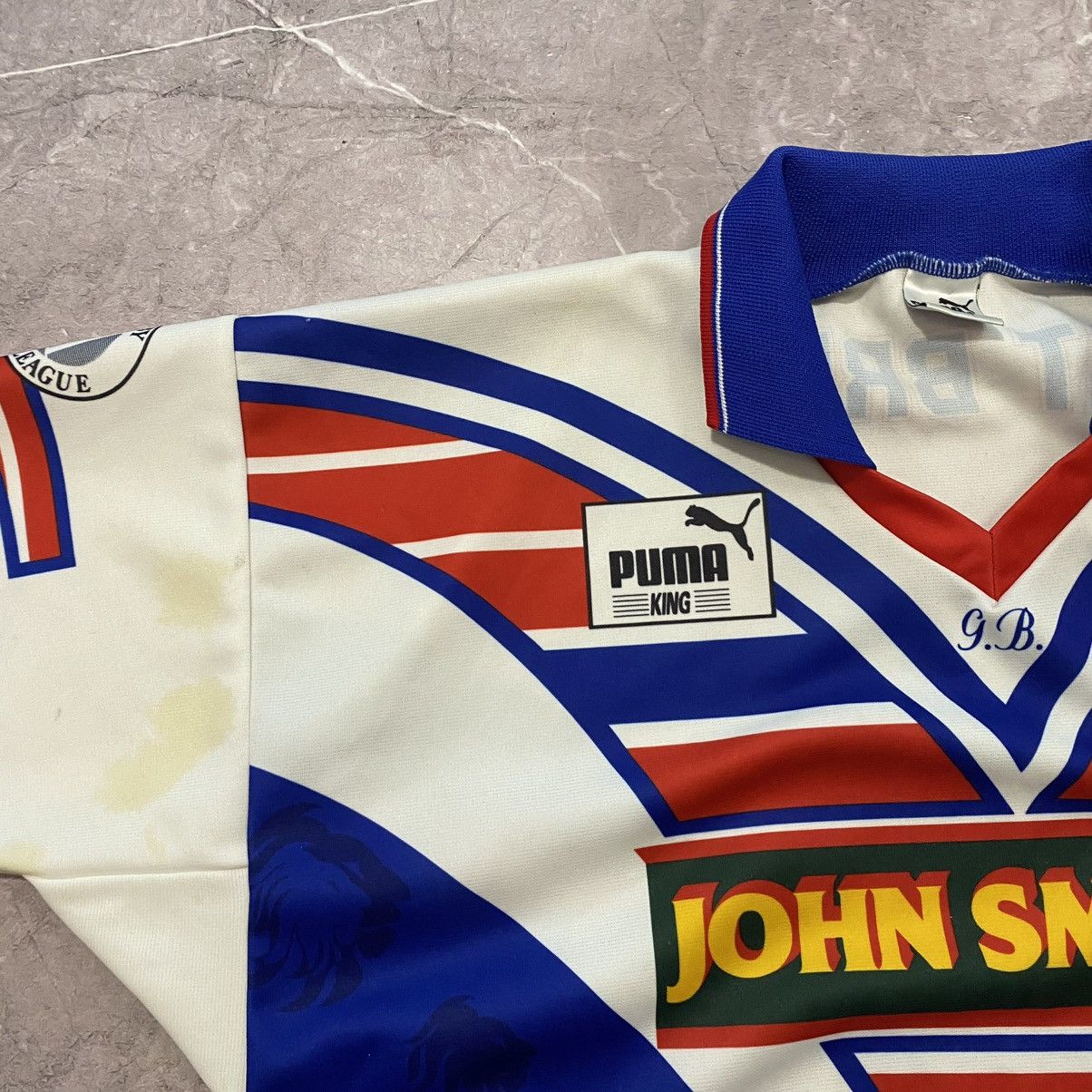 Puma VINTAGE PUMA GREAT BRITAIN RUGBY TEE JOHN SMITHS 90s Size US XL / EU 56 / 4 - 3 Thumbnail