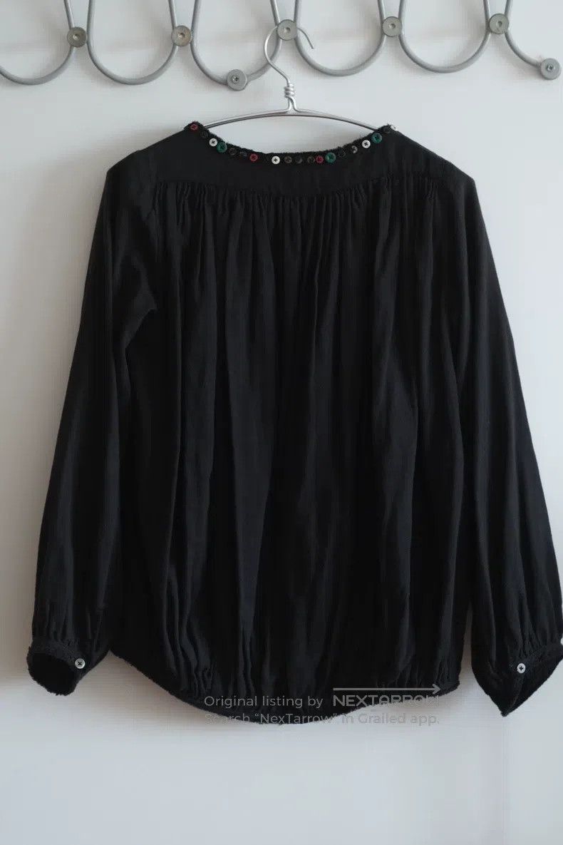 Kapital Kapital Natural color buckle black cotton shirt Size US XS / EU 42 / 0 - 8 Thumbnail