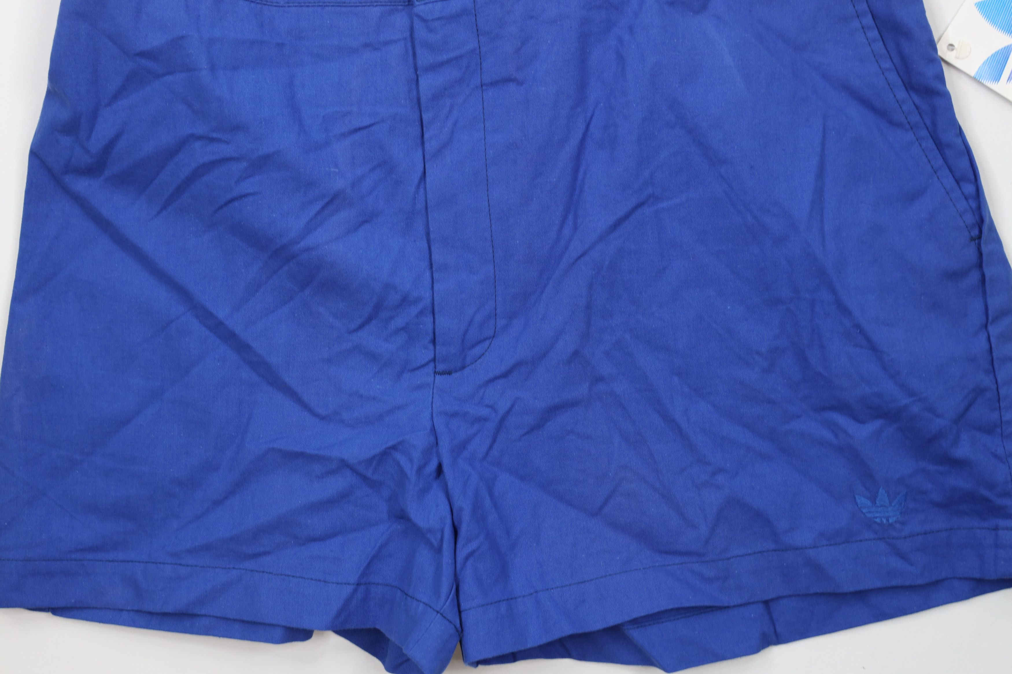 Adidas × Vintage Deadstock Vintage 80s Adidas Knee Tennis Golf Shorts Blue Size US 34 / EU 50 - 3 Thumbnail