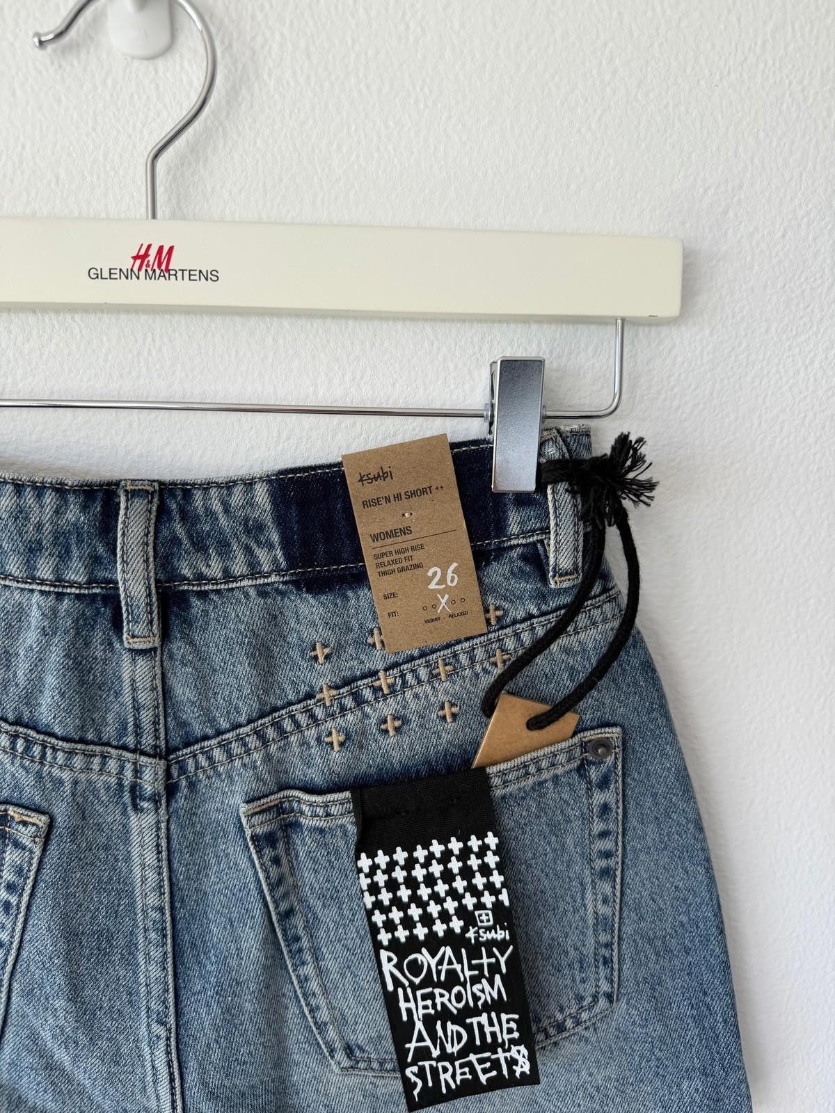 Ksubi new ksubi womens denim rise n hi shorts overkast blue 26 8 Size 26" / US 2 / IT 38 - 4 Thumbnail