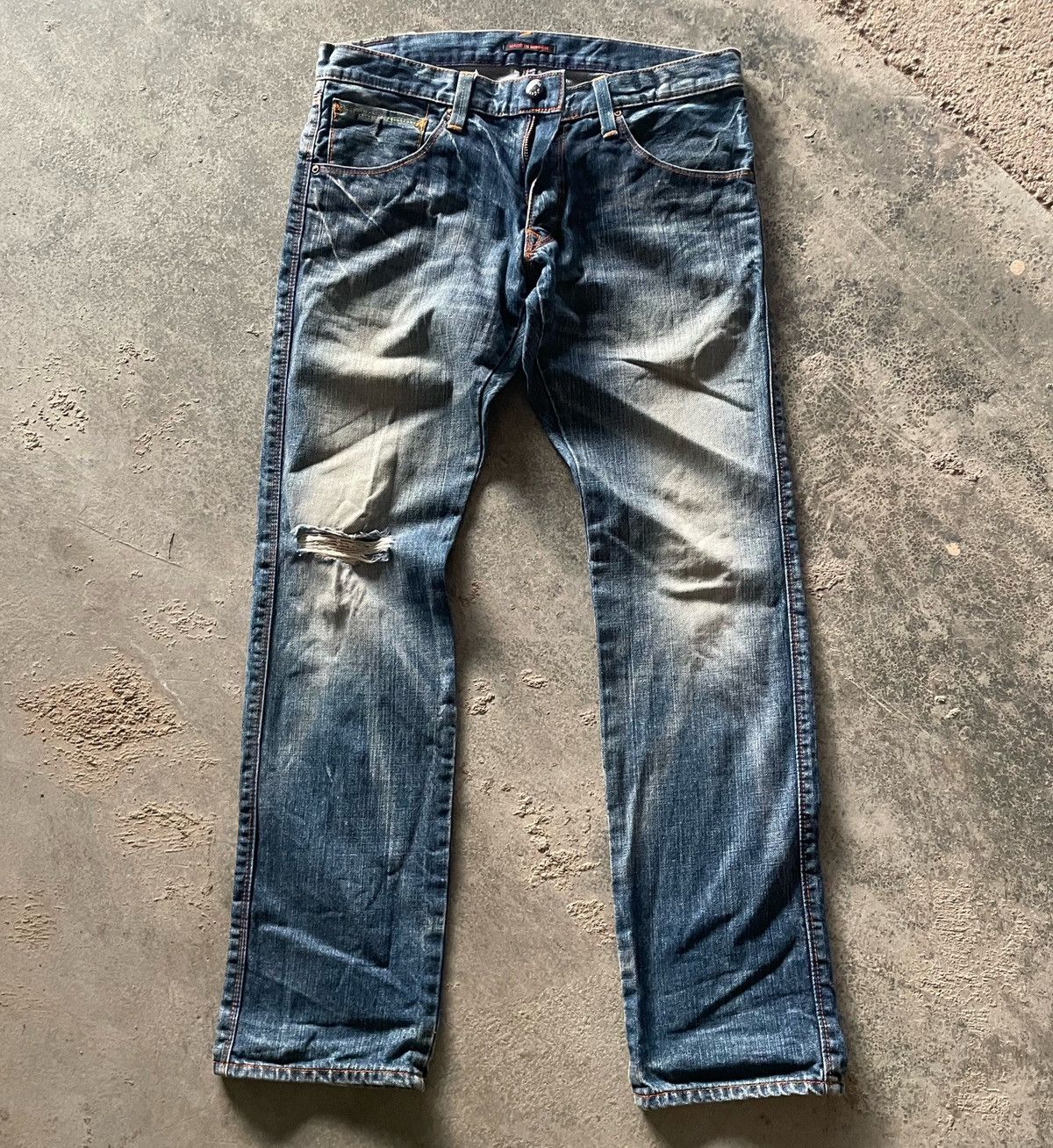 Japanese Brand BLUE WAY DISTRESSED DENIM Size US 36 / EU 52 - 1 Thumbnail