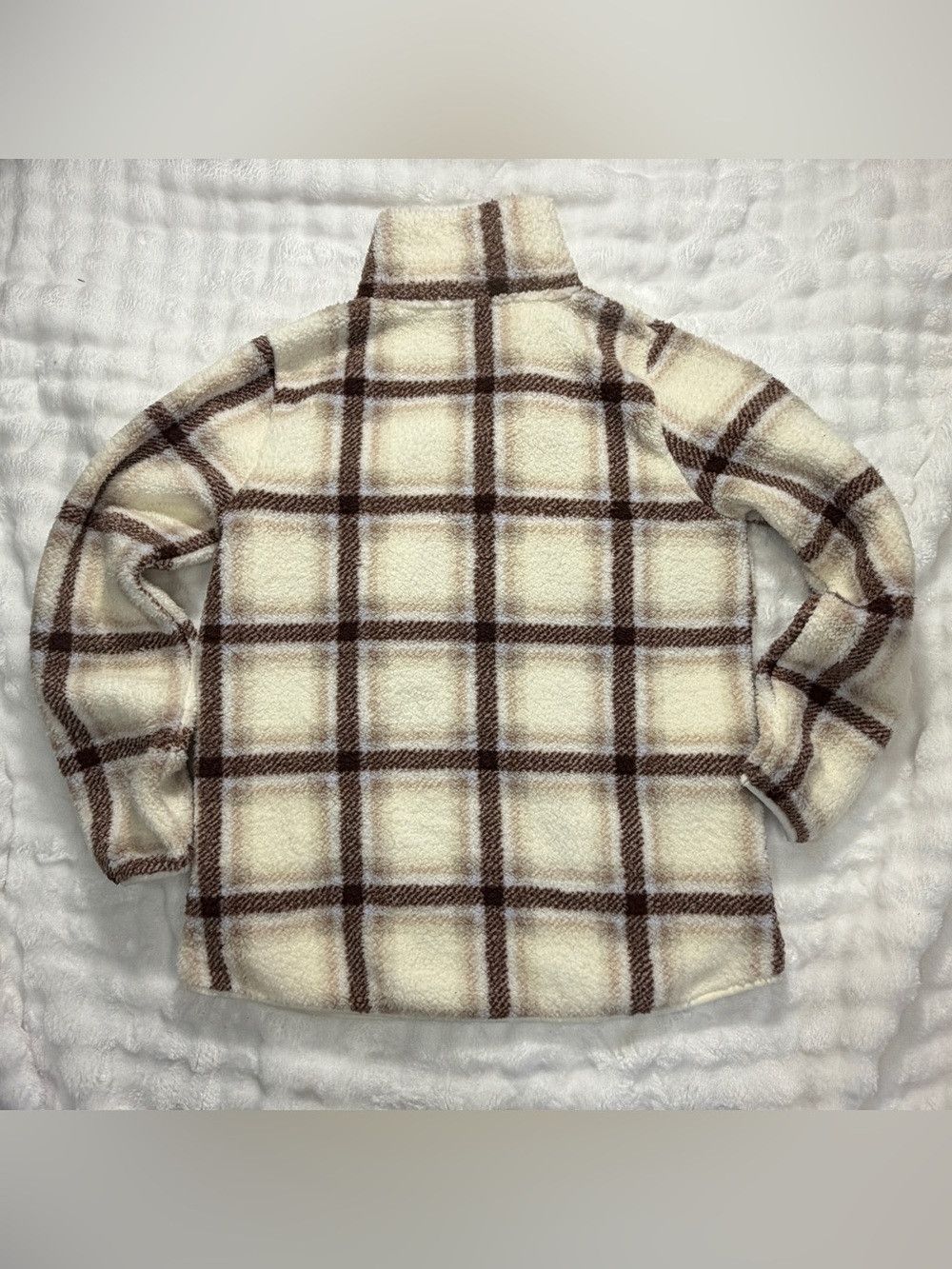 Other Women’s Long Sleeve Stone Plaid Fleece Size L Size L / US 10 / IT 46 - 9 Thumbnail