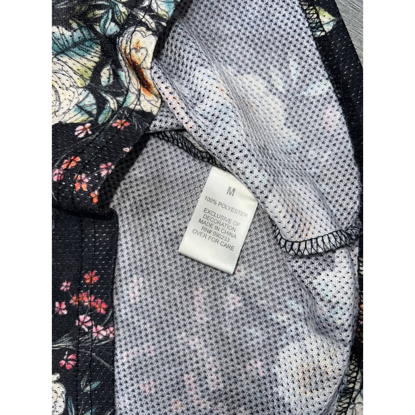 Pacsun PacSun Floral Jersey T Shirt Mens Black Neck Medium A003162 Size US M / EU 48-50 / 2 - 7 Thumbnail